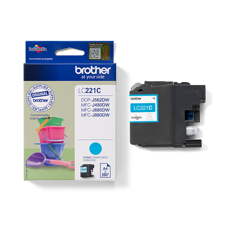 Brother LC221C inktcartridge cyaan