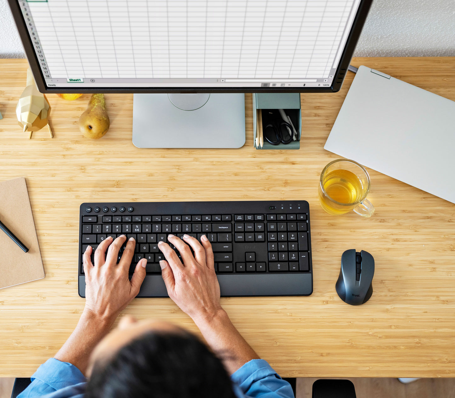 TRUST TREZO WIRELESS DESKSET ECO BE