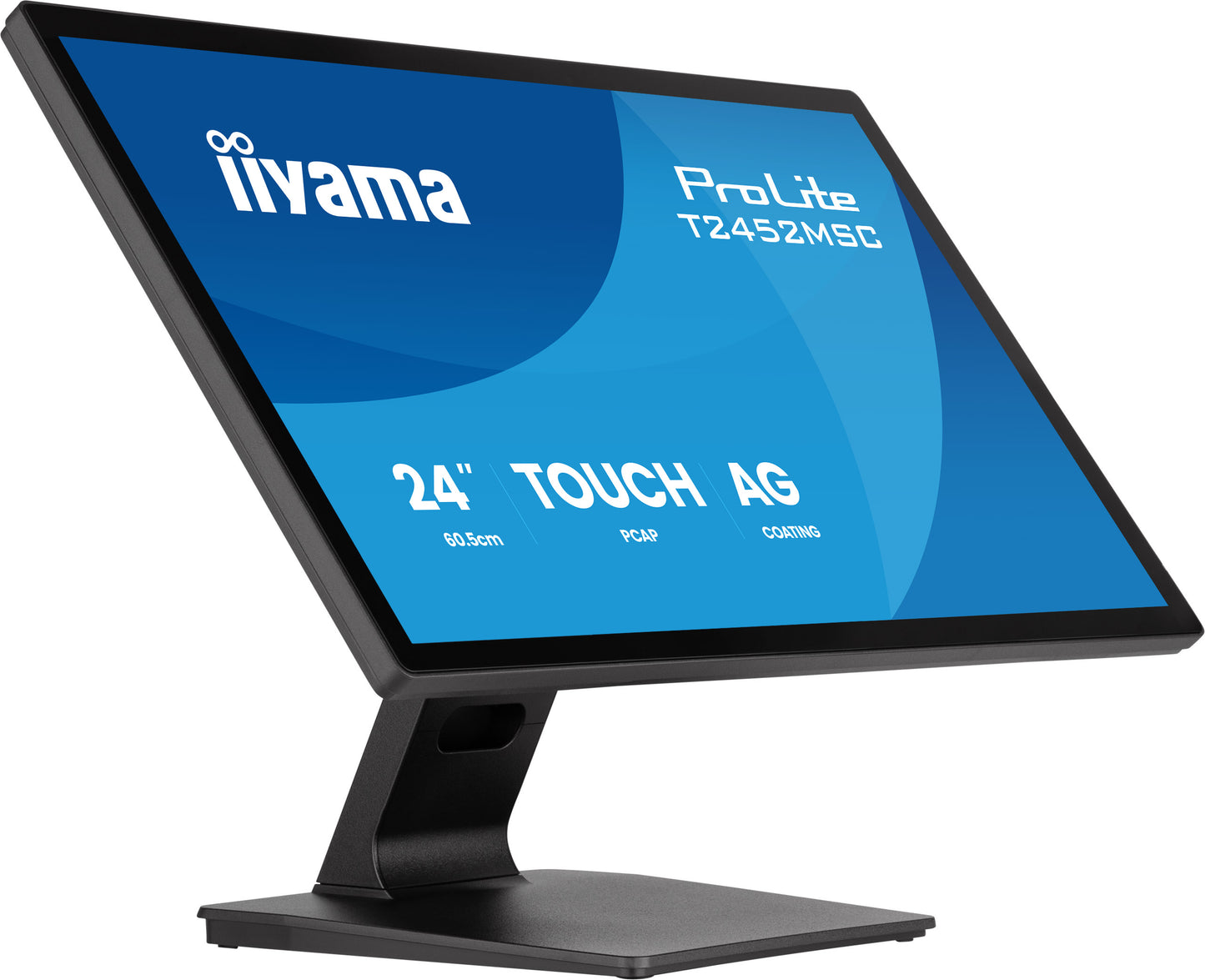 IIYAMA T2452MSC-B2AG 24inch IPS Optical Bonded PCAP 10P Touch with AG and Anti-Finger print coating 1920x1080 Flat Bezel Free Glass