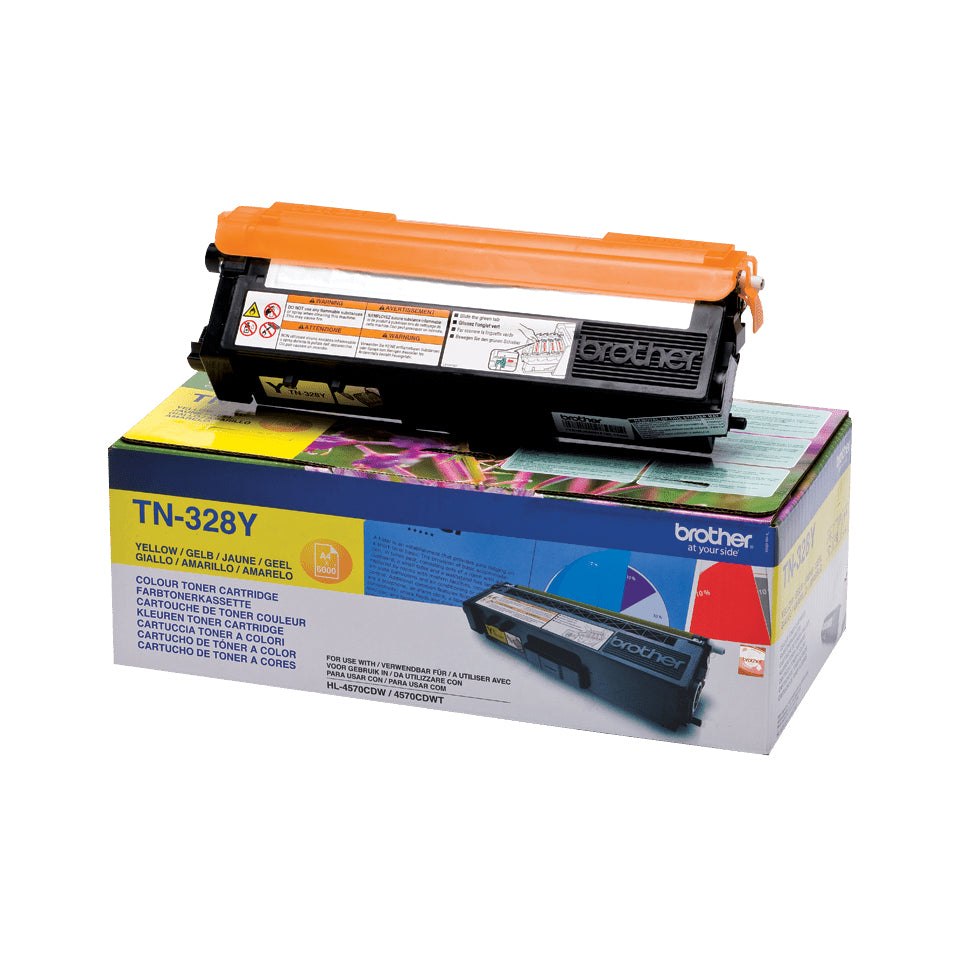 Brother TN328Y toner geel