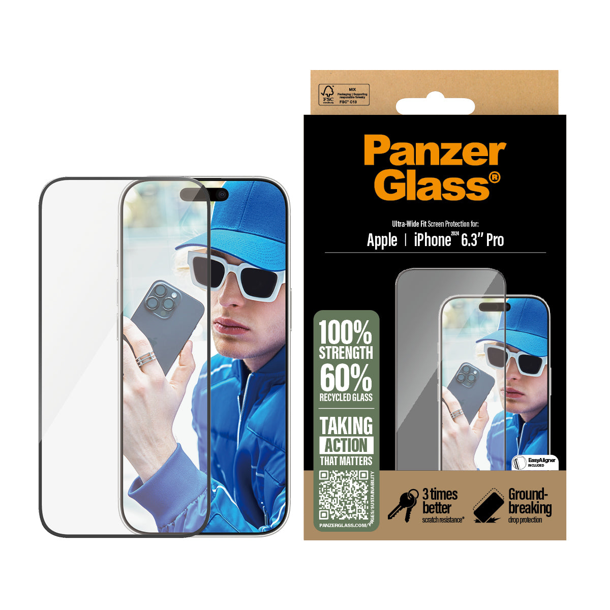 PG Scrn iPhone 16 6.3Inch Pro UWF 2862