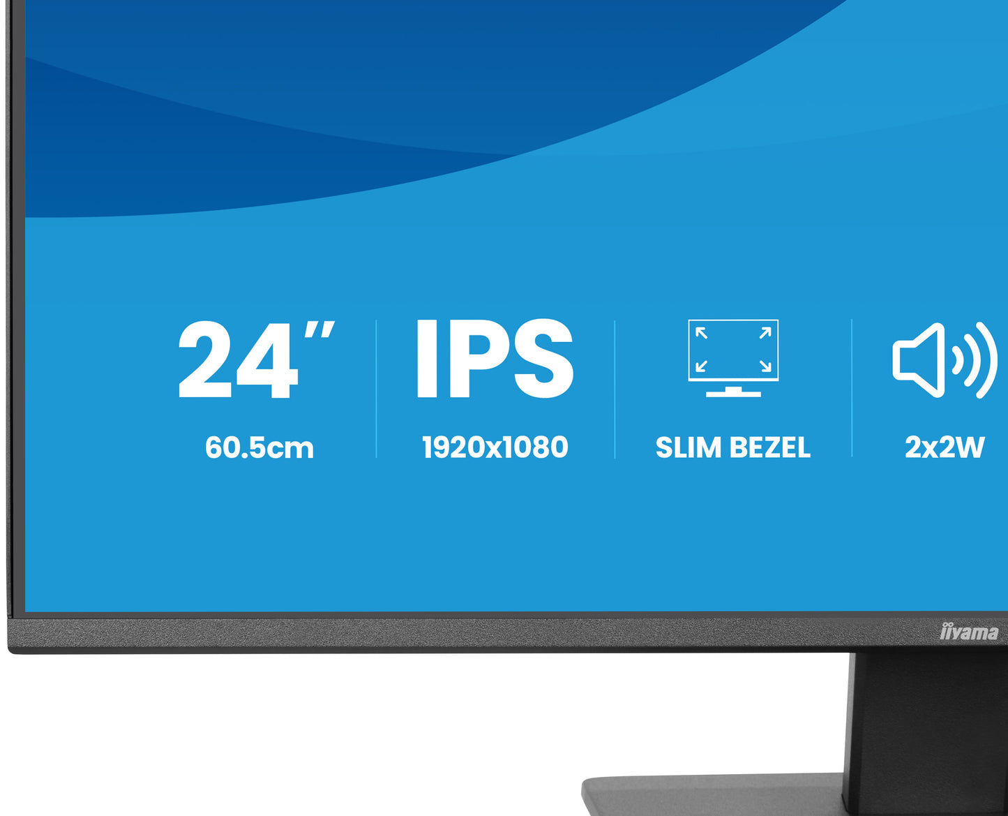 IIYAMA X2493HSU-B1 24inch IPS FHD 120Hz 350cd/m2 1ms 1500:1 HDMI DP USB 2x2.0 Speakers