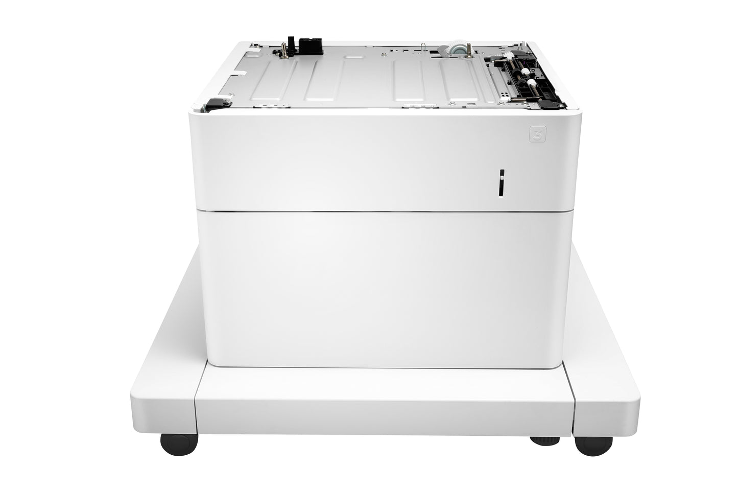 HP LaserJet 1x550 paper tray with stand and rack