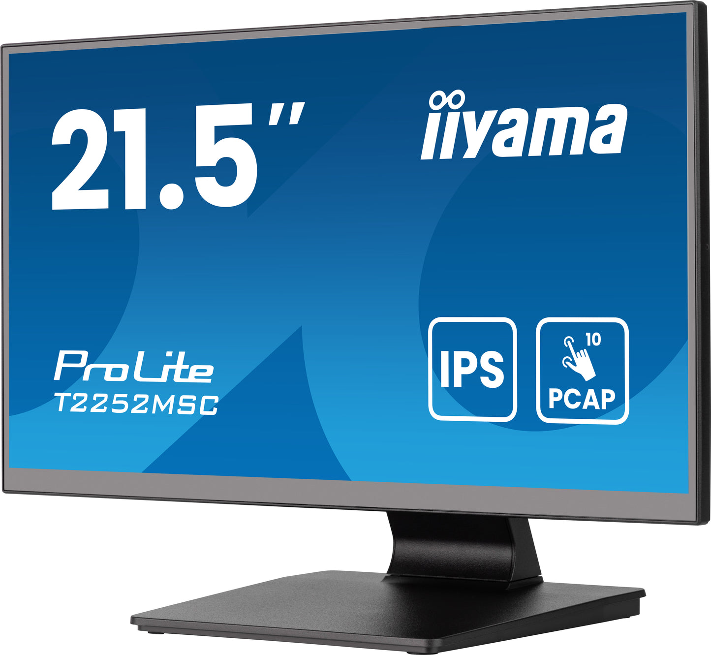 IIYAMA 22WIDE LCD Bonded Projective Capacitive 10-Points Touch Screen, 1920 x 1080, IPS panel, LED Bl., Speakers, HDMI, DisplayPort, 215 cd
