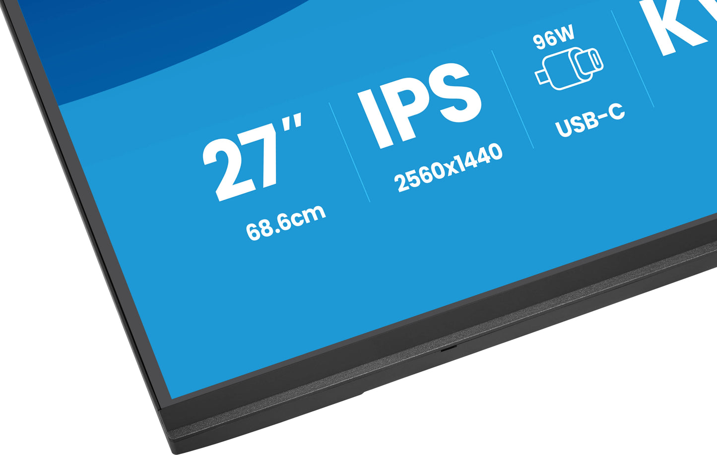 Iiyama Prolite XB2797QSNP-B1 27WIDE LCD, 2560 x 1440 QHD, IPS panel, LED Bl., Adaptive Sync, USB-Hub (2xOut v3.2 +2xUSB-C(7,5 Watt)), Pivot
