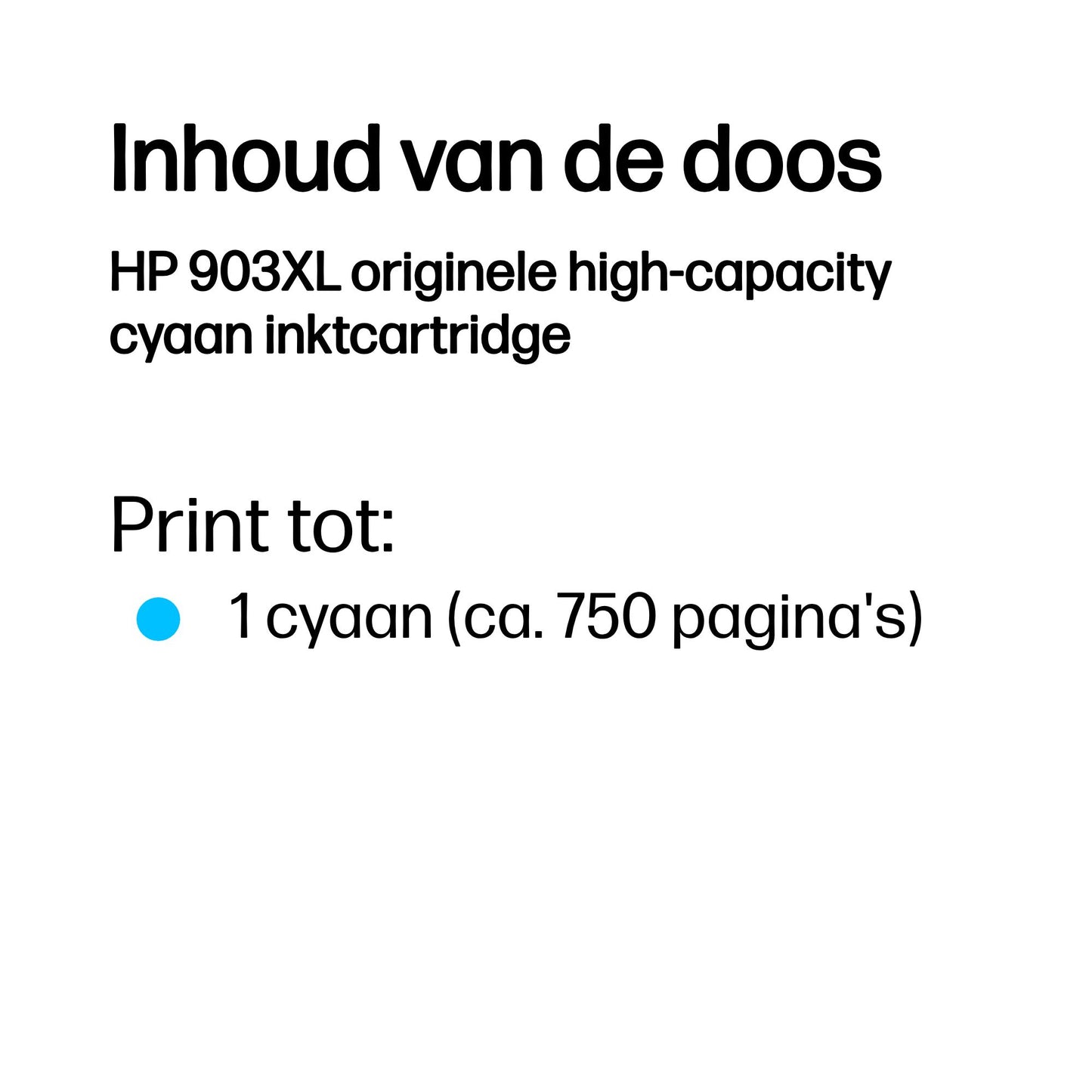 HP 903XL High Yield Cyan Original Ink Cartridge