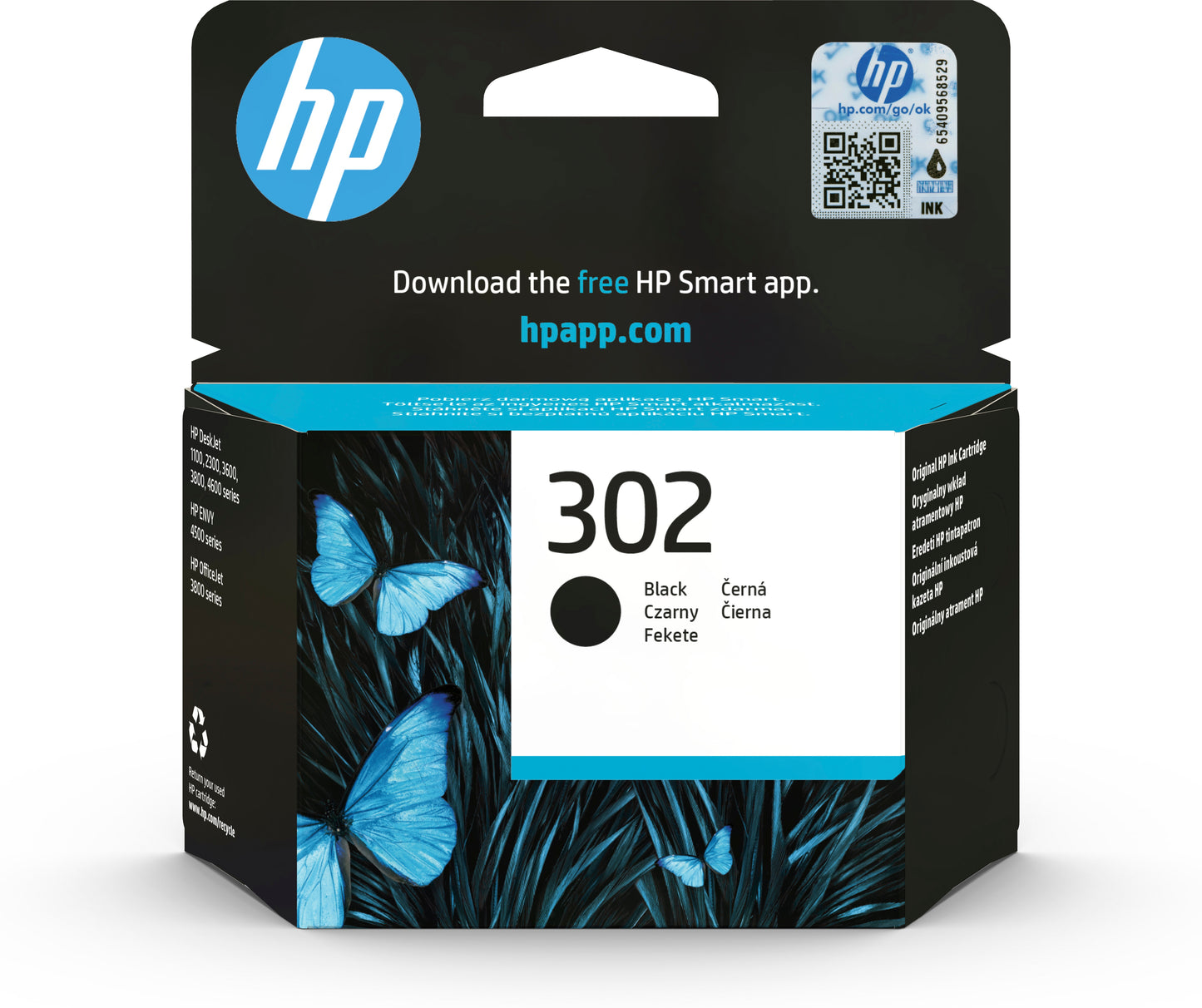 HP Ink/302 Black Cart