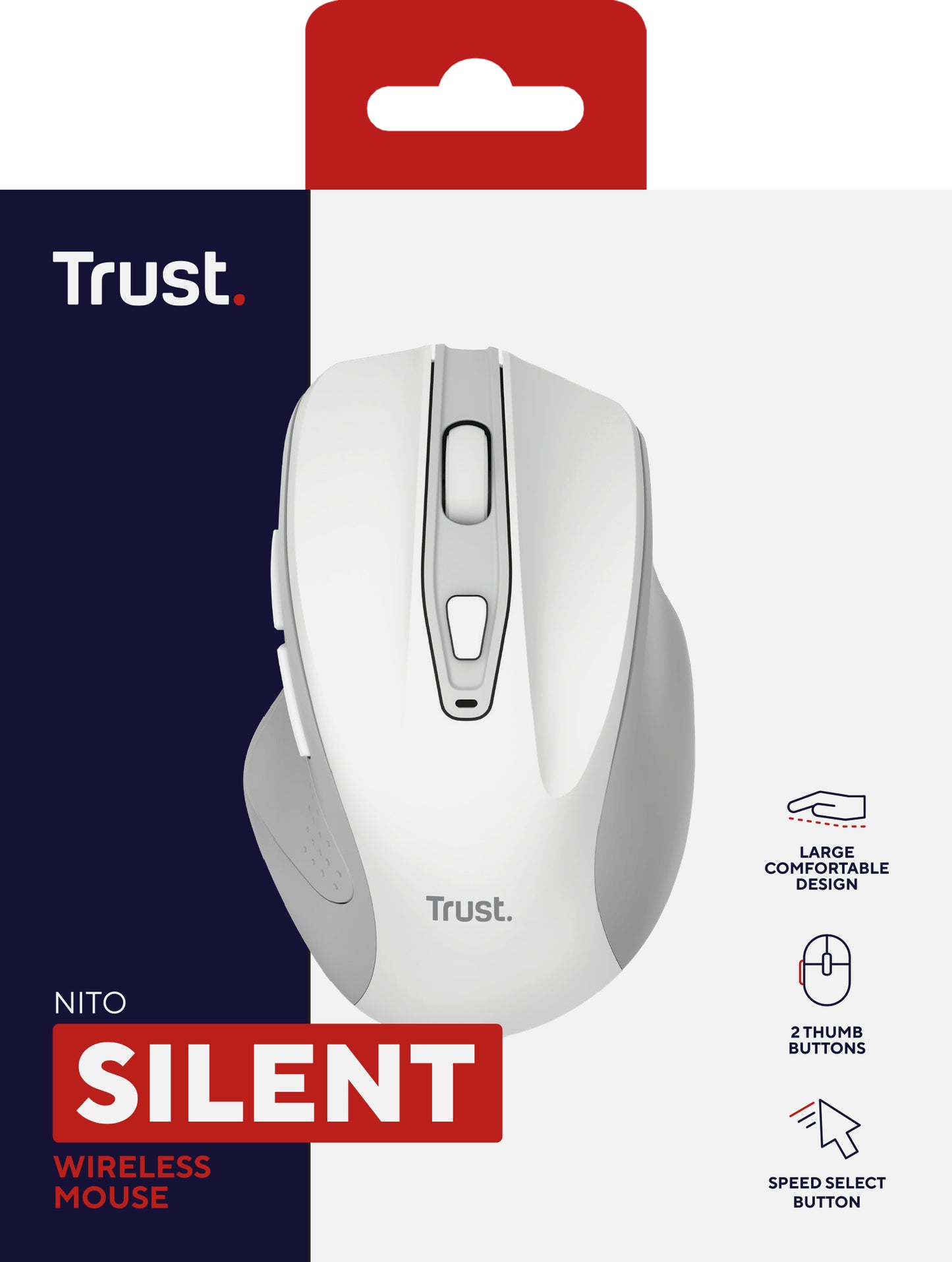 TRUST NITO SILENT WIRELESS MOUSE WHITE