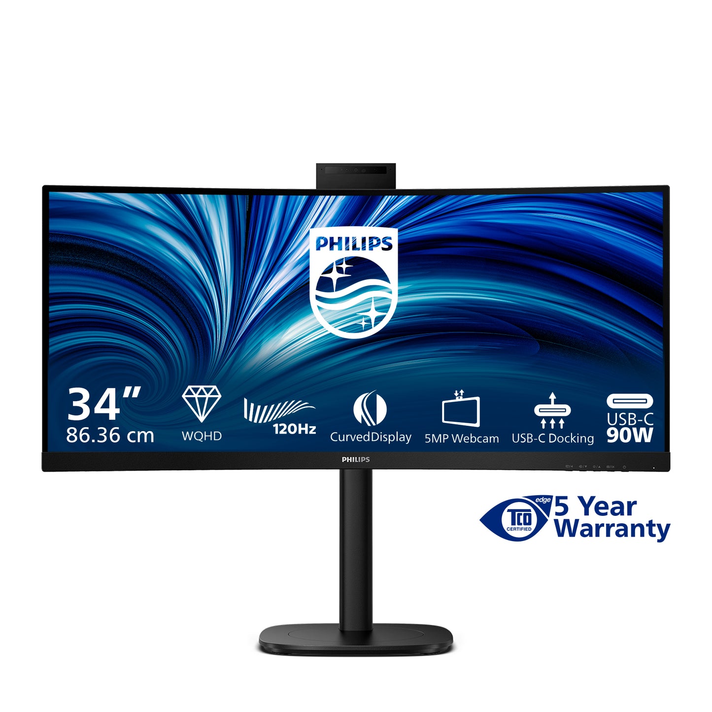 PHILIPS 34in B LINE USBC DOCK MONITOR WE 34B2U3600CH/00