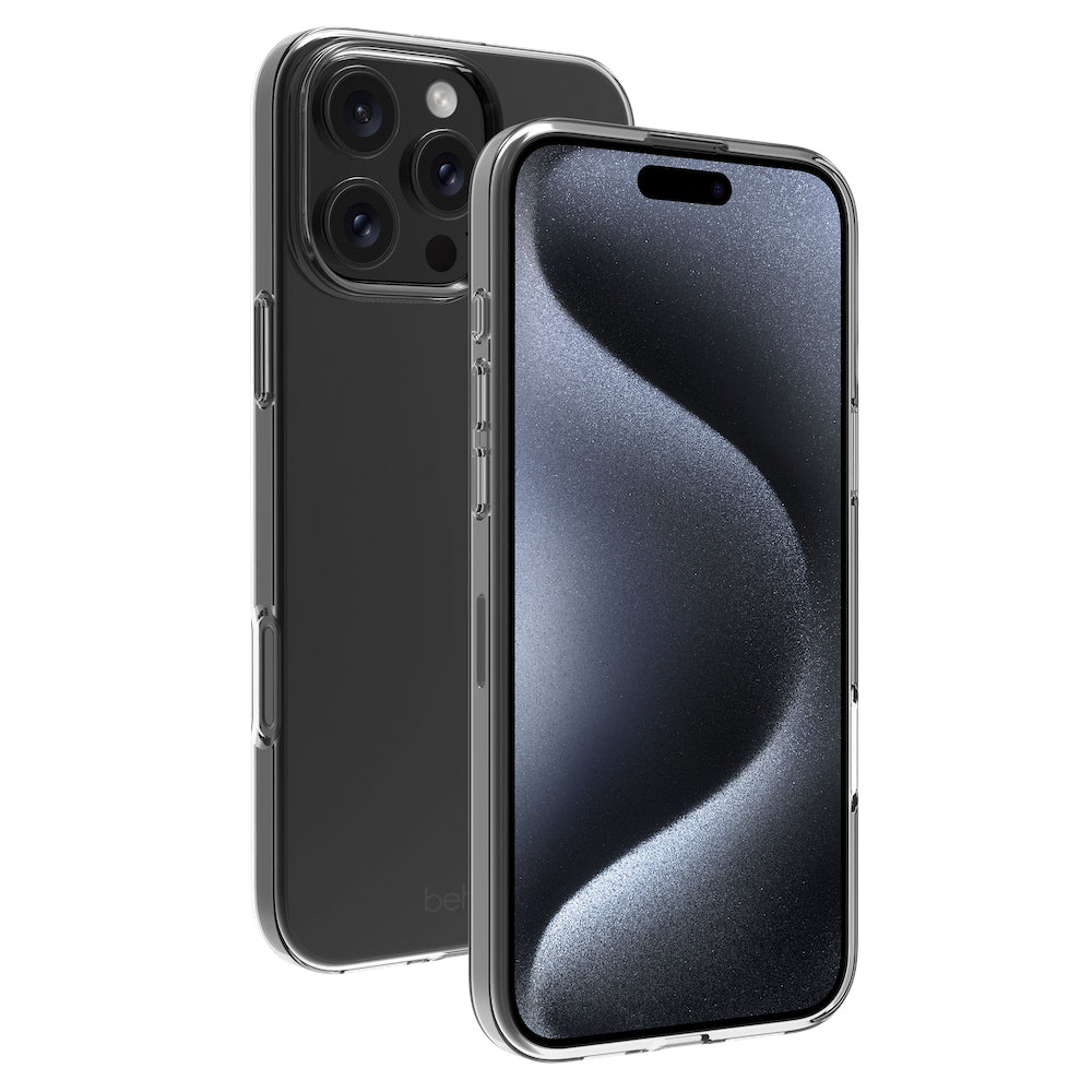 iP 16 Pro Max Thin Gel Case Transparent