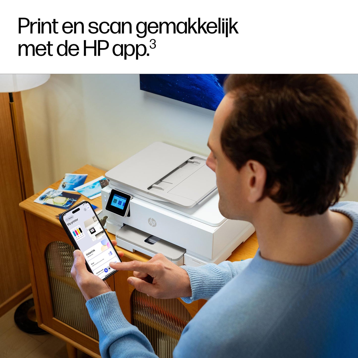 HP Envy Photo 7930 All-in-One Color Inkjet 10ppm Print Scan Copy Photo Printer USB 2.0 Wi-Fi