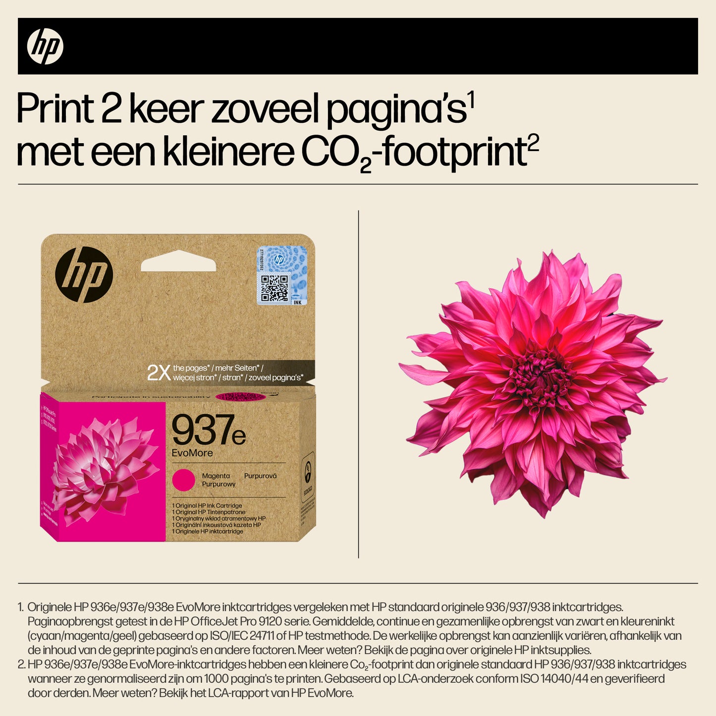 HP 937e EvoMore Magenta Original Ink Cartridge