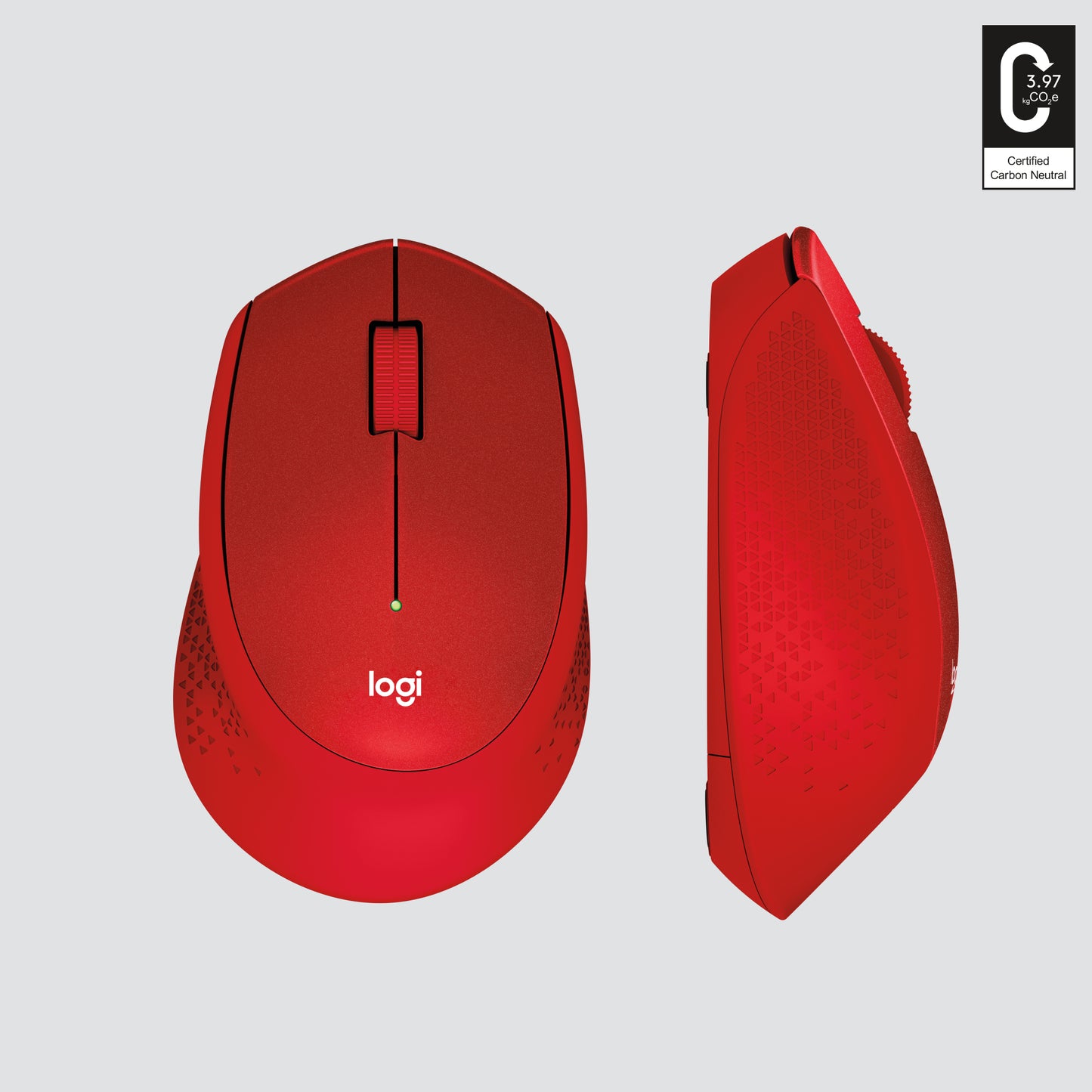 Logitech Wireless Mouse M330 Silent Plus Red