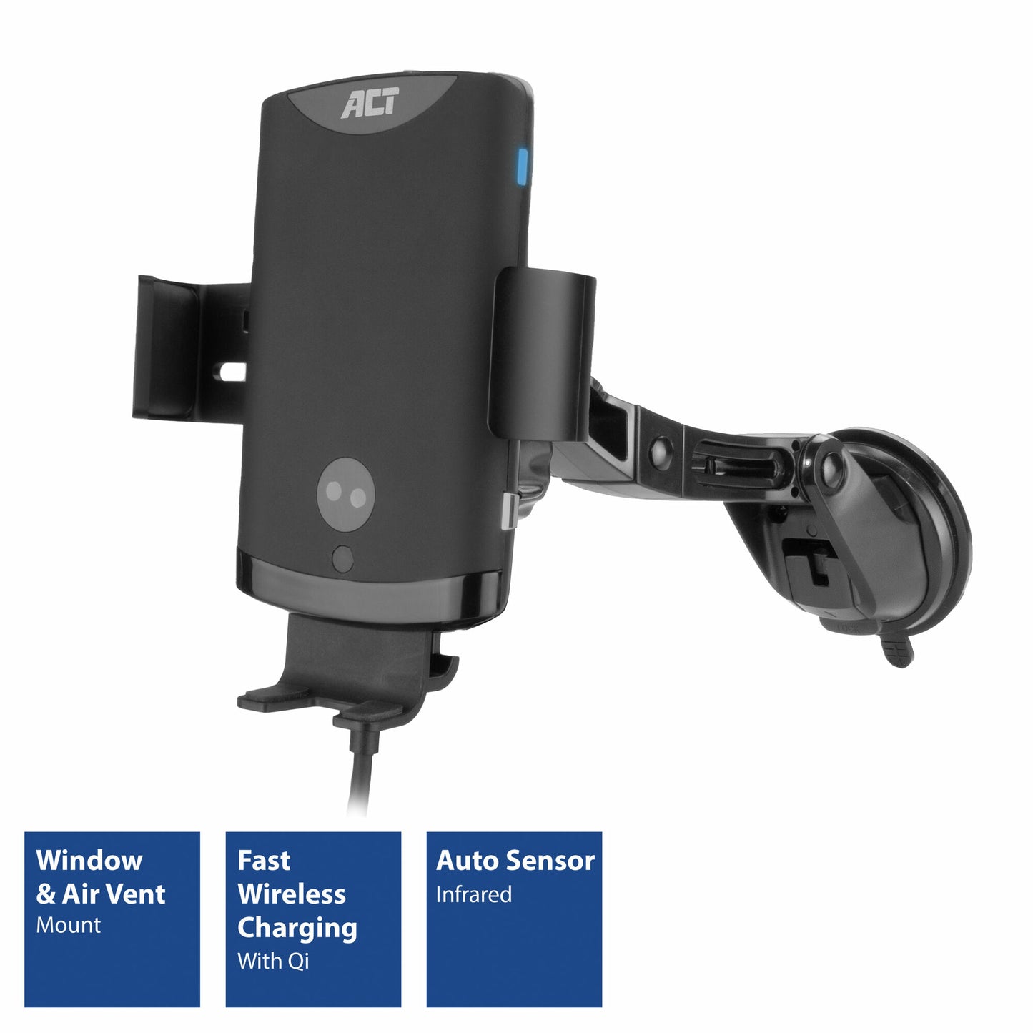 ACT Automatic smartphone car mount with wireless charging