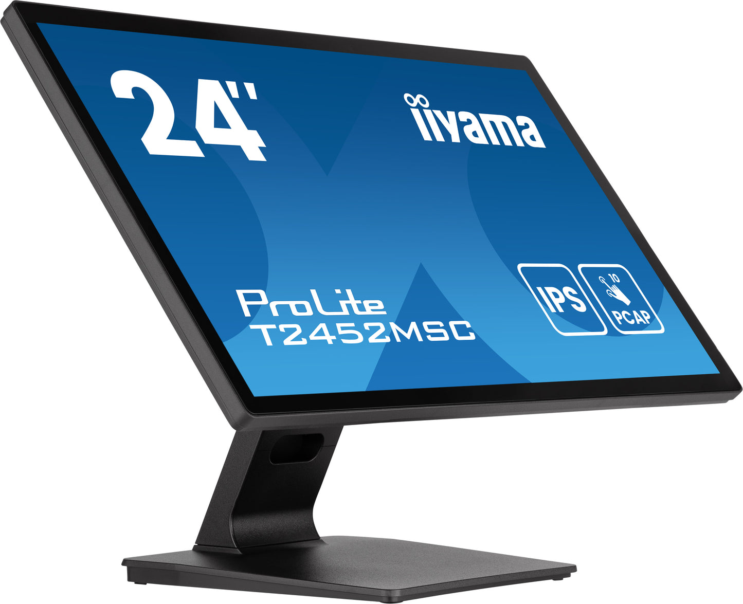 IIYAMA 24WIDE LCD Bonded Projective Capacitive 10-Points Touch Screen, 1920 x 1080, IPS panel, LED Bl., Flat Bezel Free Glass Front, Speake