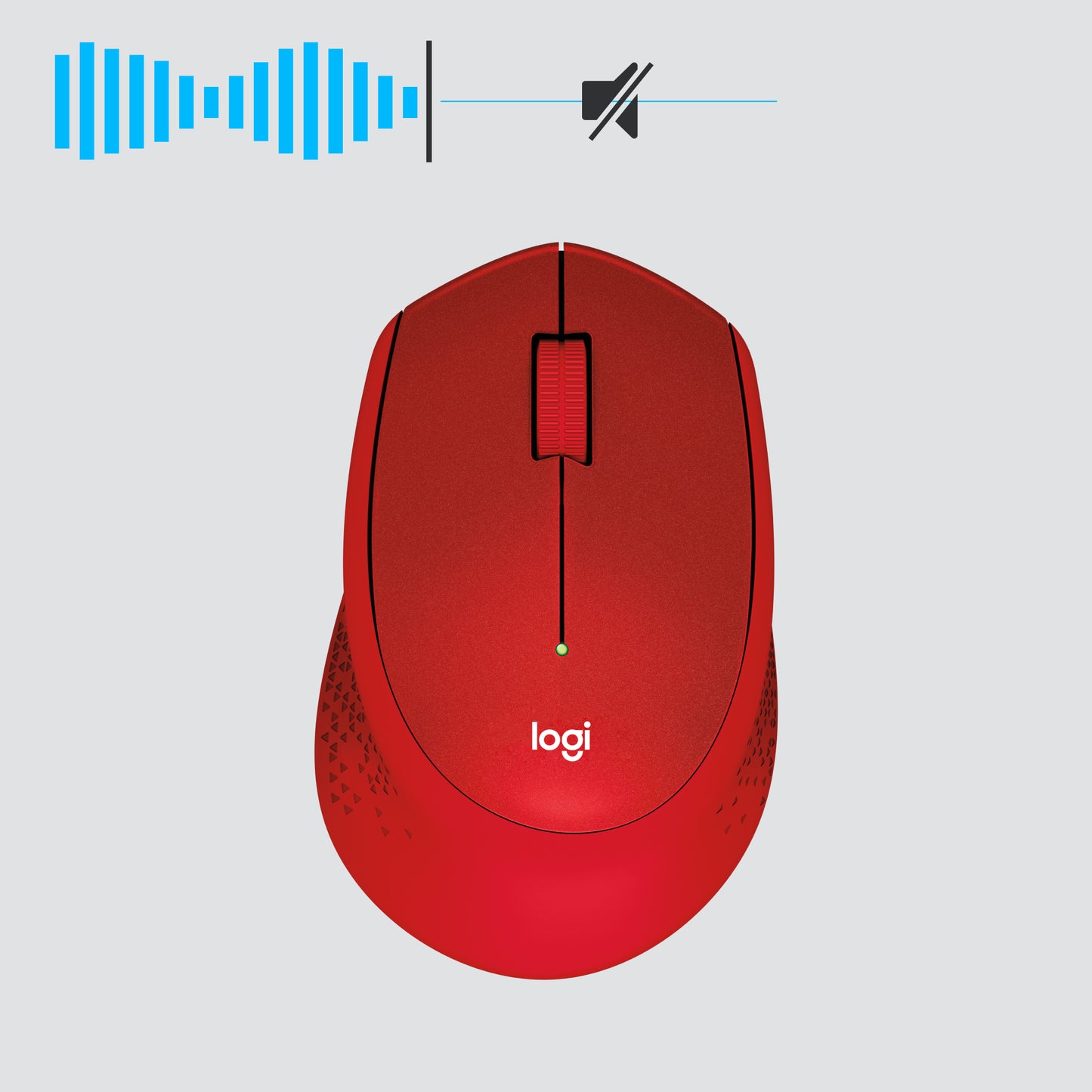 Logitech Wireless Mouse M330 Silent Plus Red