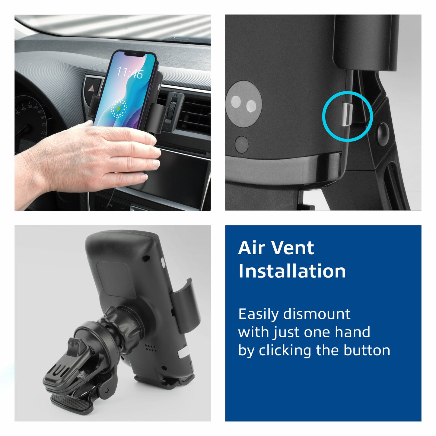 ACT Automatic smartphone car mount with wireless charging