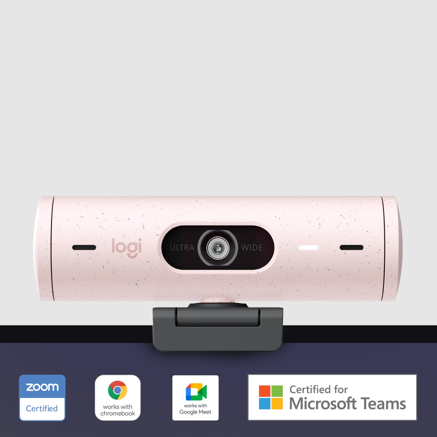 Logitech Brio 500 Full HD Webcam met auto light correction, auto-framing, Show Mode, Ruisonderdrukking, Privacy cover, Microsoft Teams/Googl