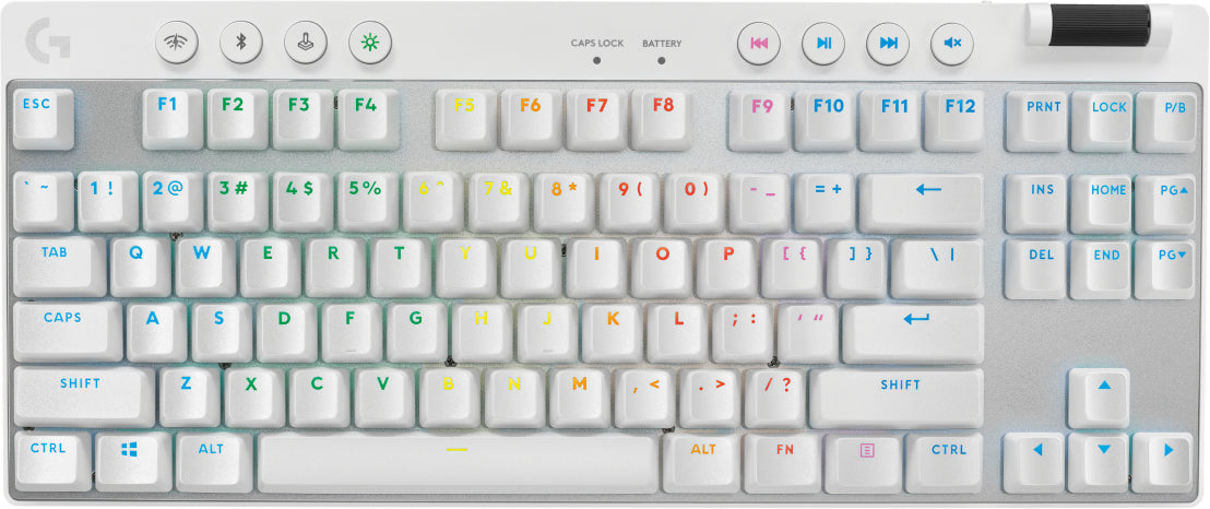 Logitech G PRO X TKL LIGHTSPEED Gaming Keyboard - WHITE - FR Azerty