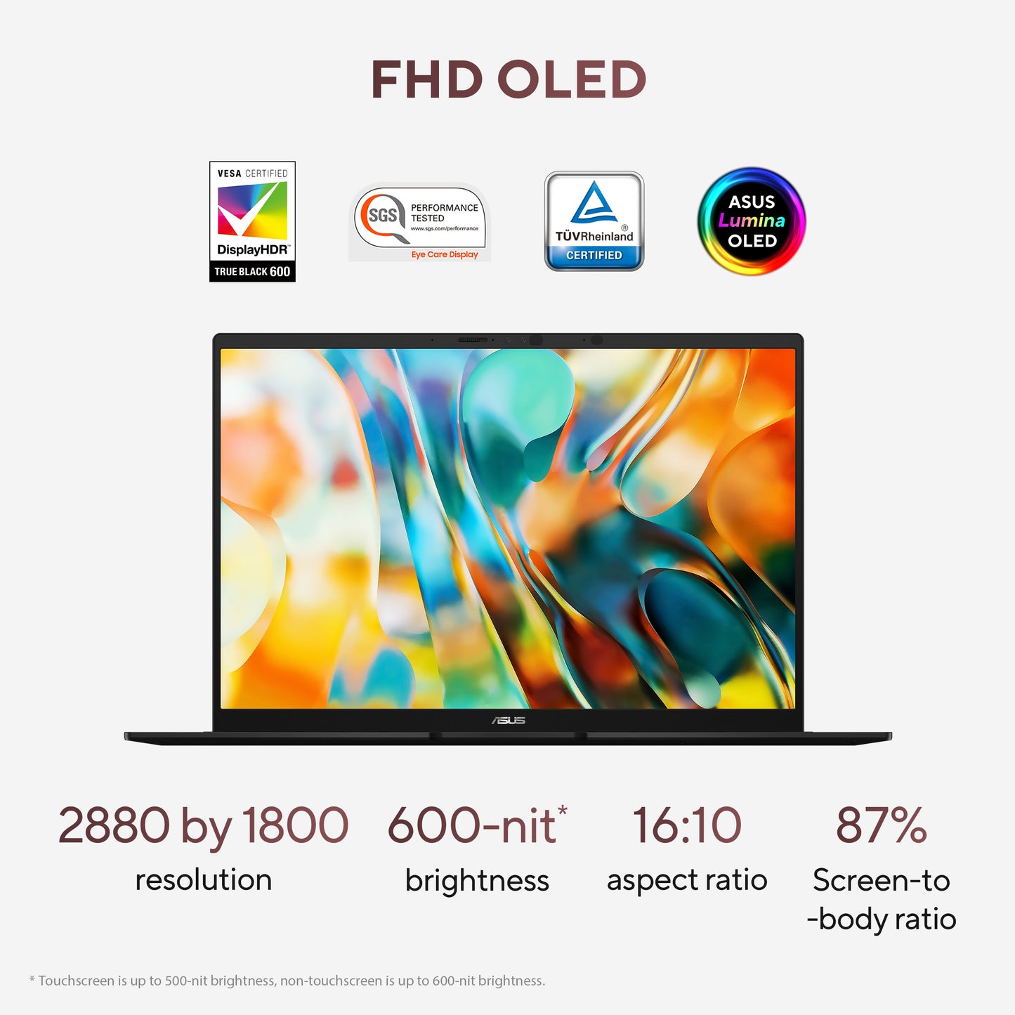 ASUS Zenbook 14 OLED UM3406GA-QD031W, 14 WUXGA OLED, Ryzen AI 7 445, 32GB, 1TB NVMe PCIe SSD, AMD Radeon Graphics, W11H, Black