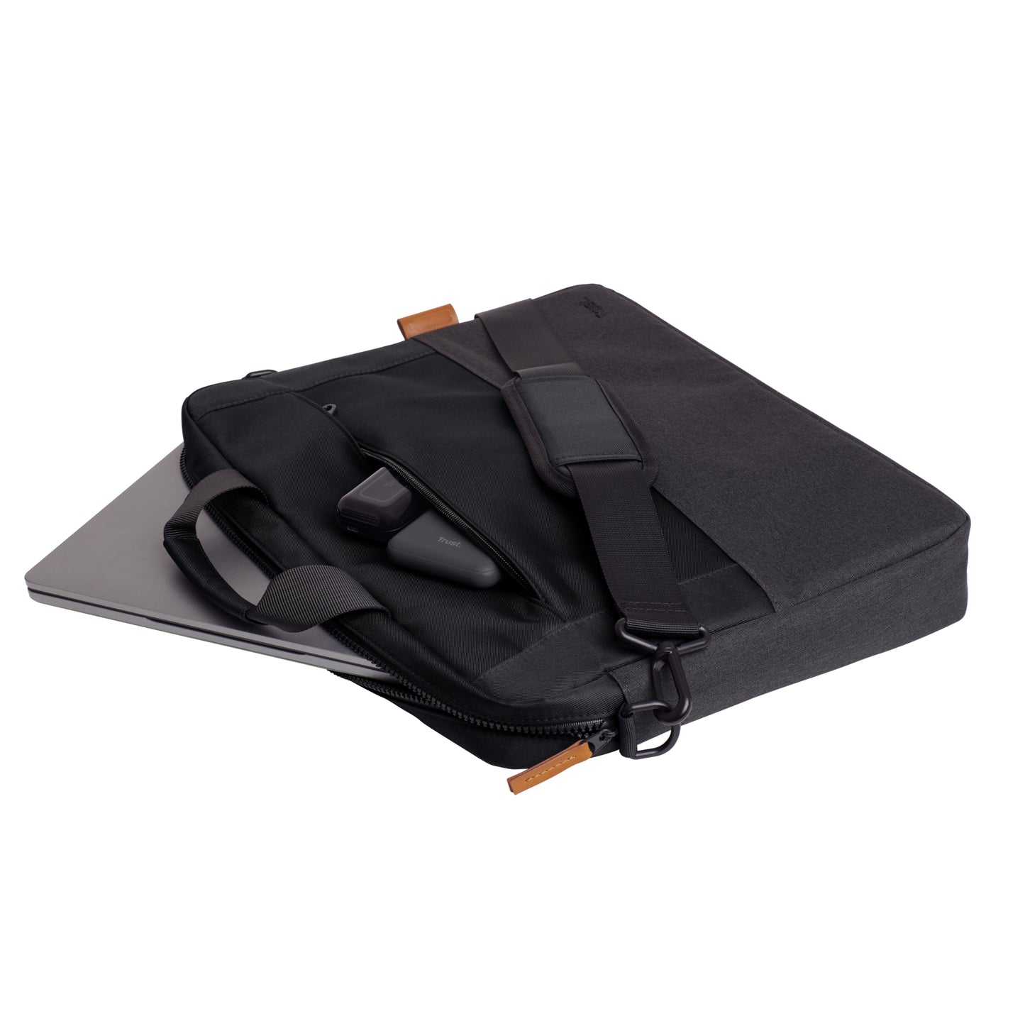 TRUST LISBOA 16 LAPTOP BAG - BLACK