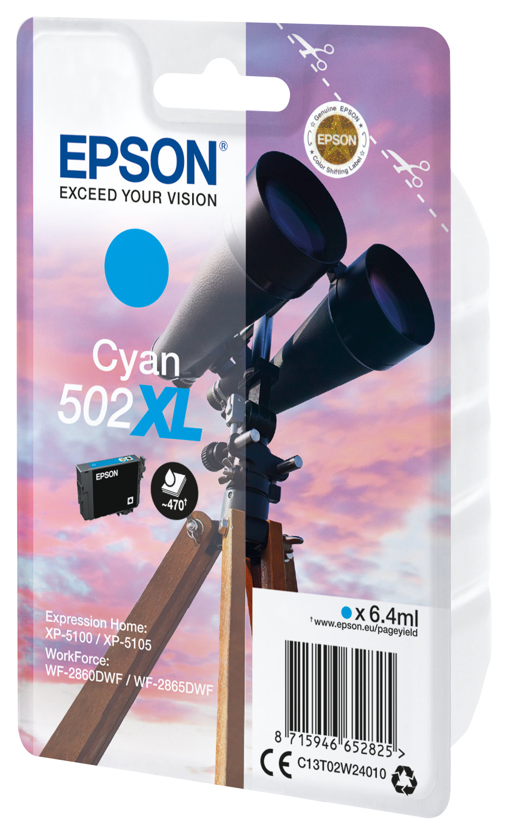 EPSON Singlepack Cyan 502XL Ink