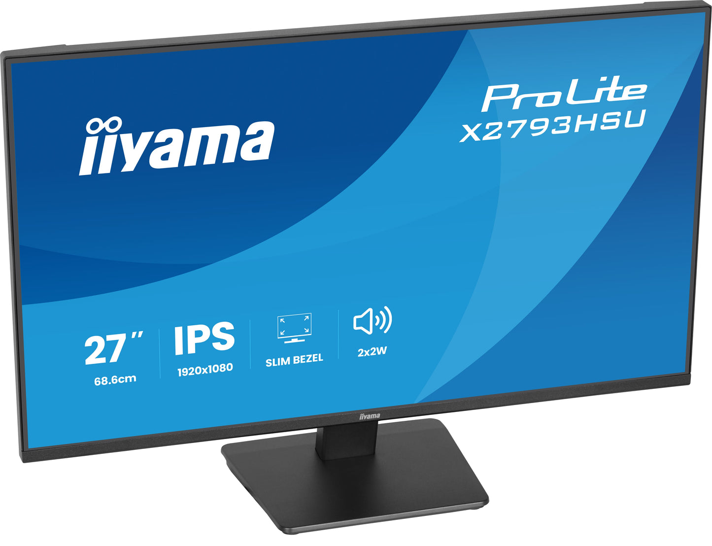 IIYAMA X2793HSU-B1 27inch IPS FHD 120Hz 350cd/m2 1ms 1500:1 HDMI DP 2xUSB 2.0 Speakers