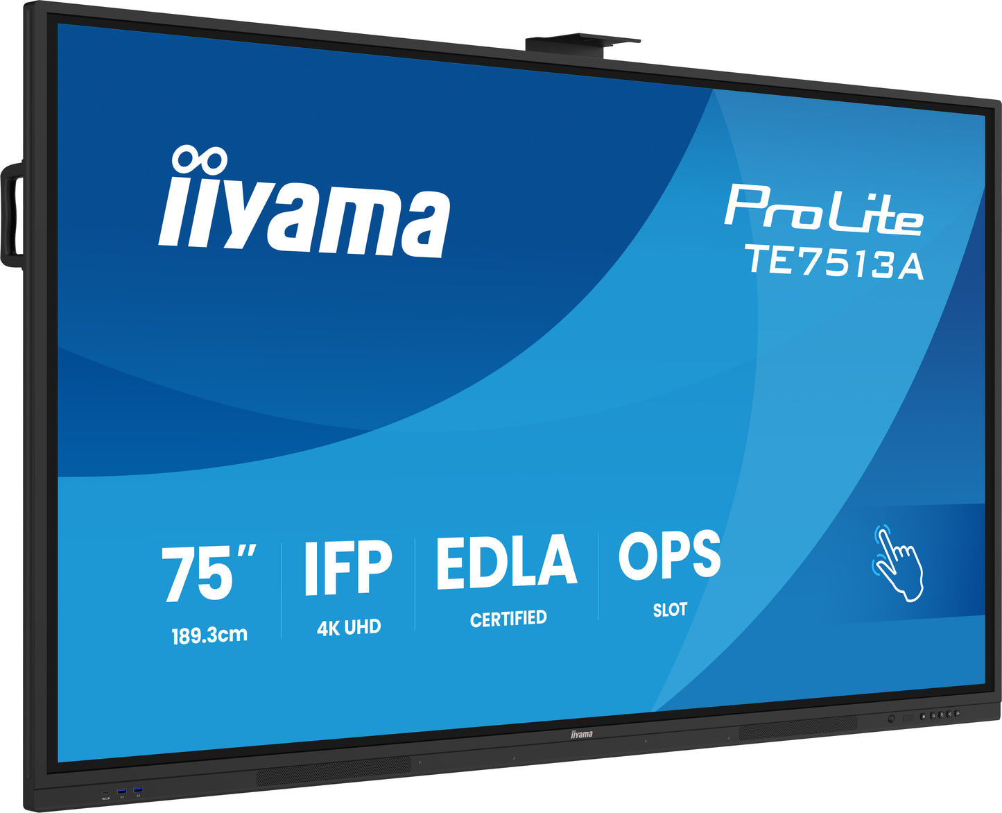 IIYAMA TE7513A-B2AG 75inch iiWare21E EDLA -Google-GMS-apps Android 14 16 summer 2026 Octa-core SOC 8/128GB 40-Points PureTouch IR+