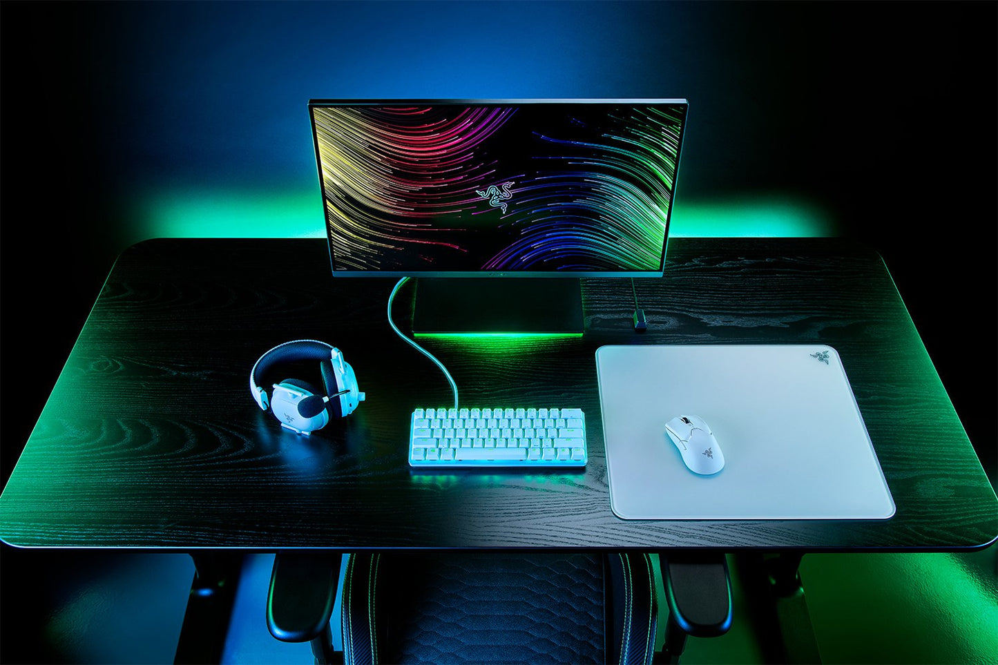 Razer Atlas - Premium Tempered Glass Mat - White