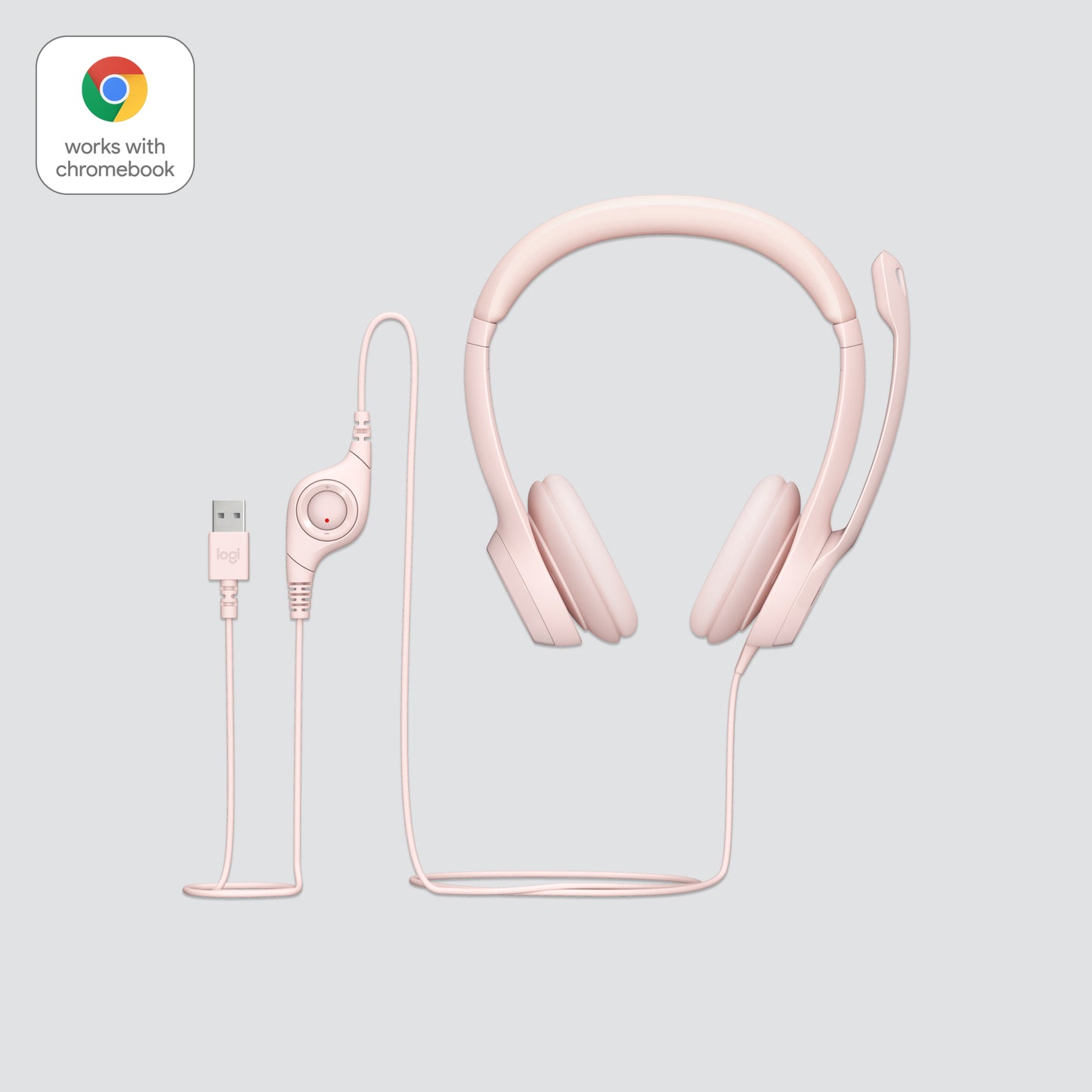 Logitech USB Headset H390 Rose