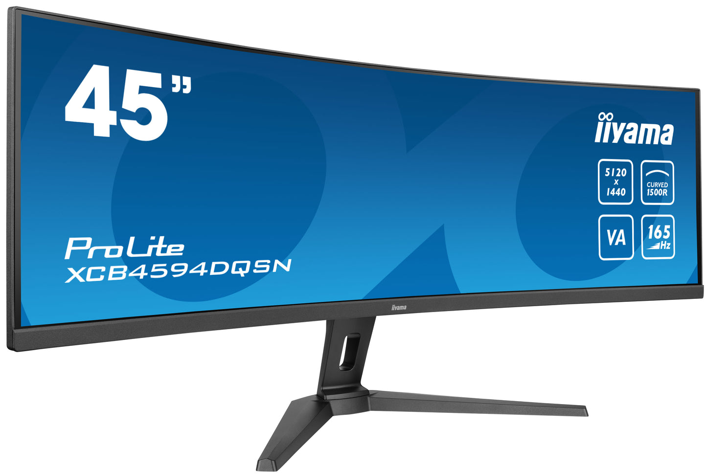 45 inch W LCD DQHD Curved Business VA 165 Hz KVM