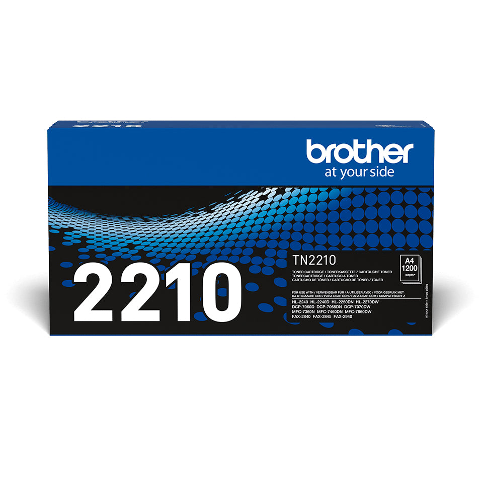 TN2210 - 1 - origineel - tonercartridge- voor DCP-7060. 7065. 7070. MFC-7360. 7460. 7860: FAX-2840. 2940: HL-2240. 2250. 2270