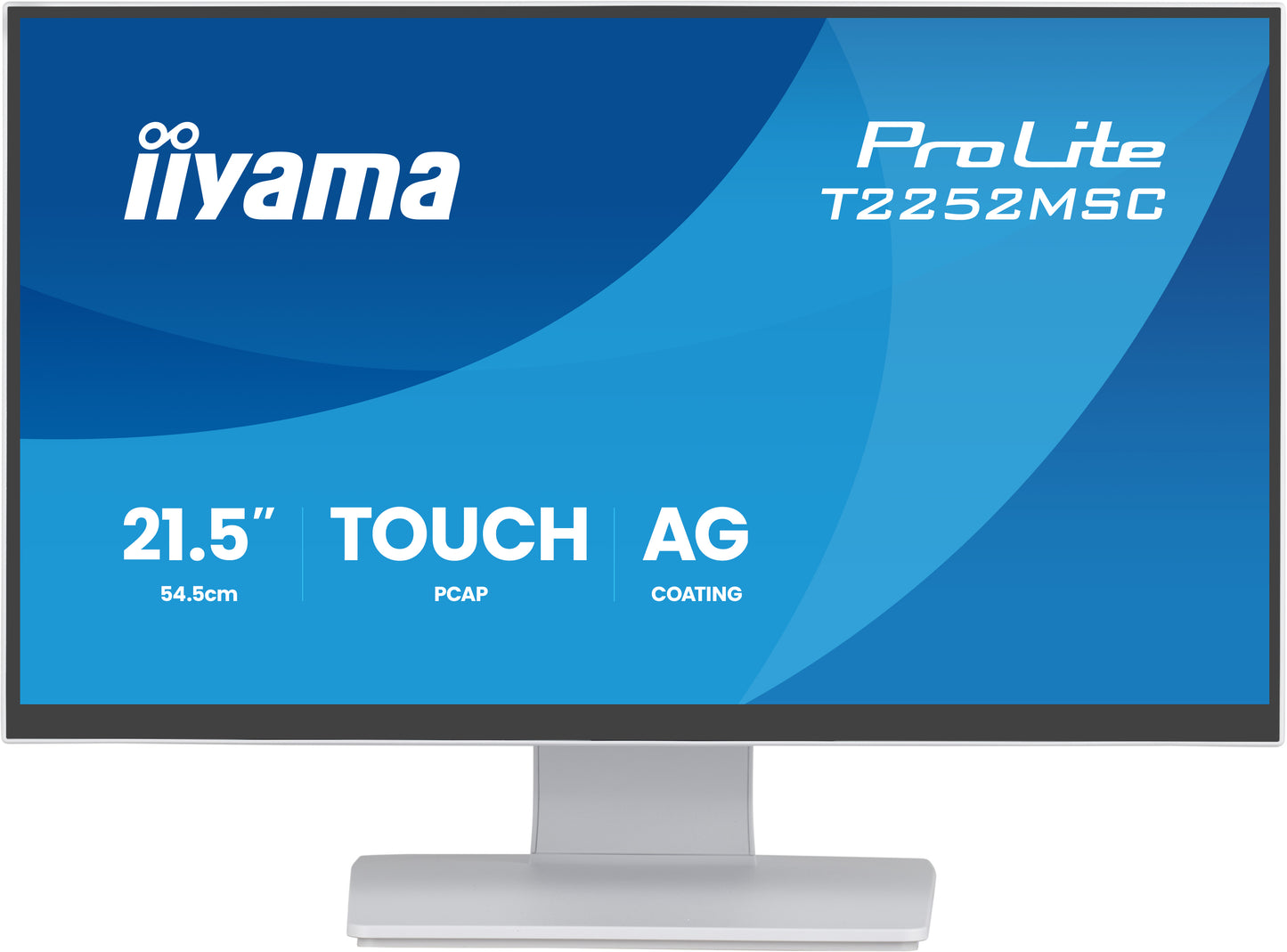IIYAMA T2252MSC-W2AG 21.5inch WHITE IPS Optical Bonded PCAP 10P Touch with AG and Anti-Finger print coating 1920x1080