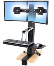 WorkFit-S Dual Display Cart 33-341-200