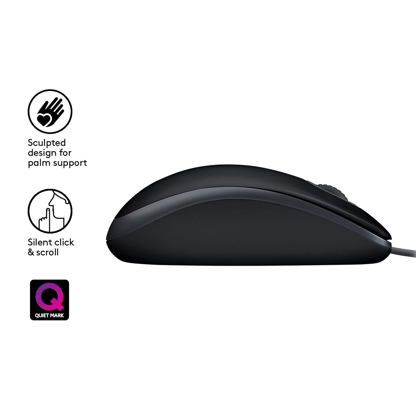 Logitech B110 Silent - BLACK - EMEA