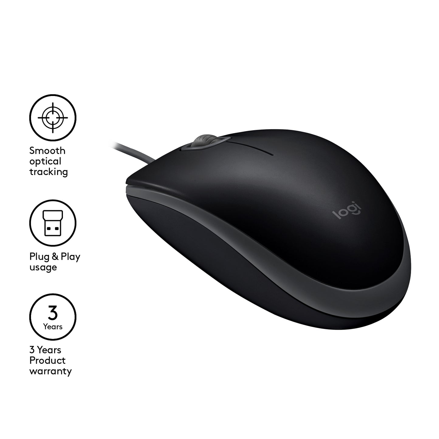 Logitech B110 Silent - BLACK - EMEA