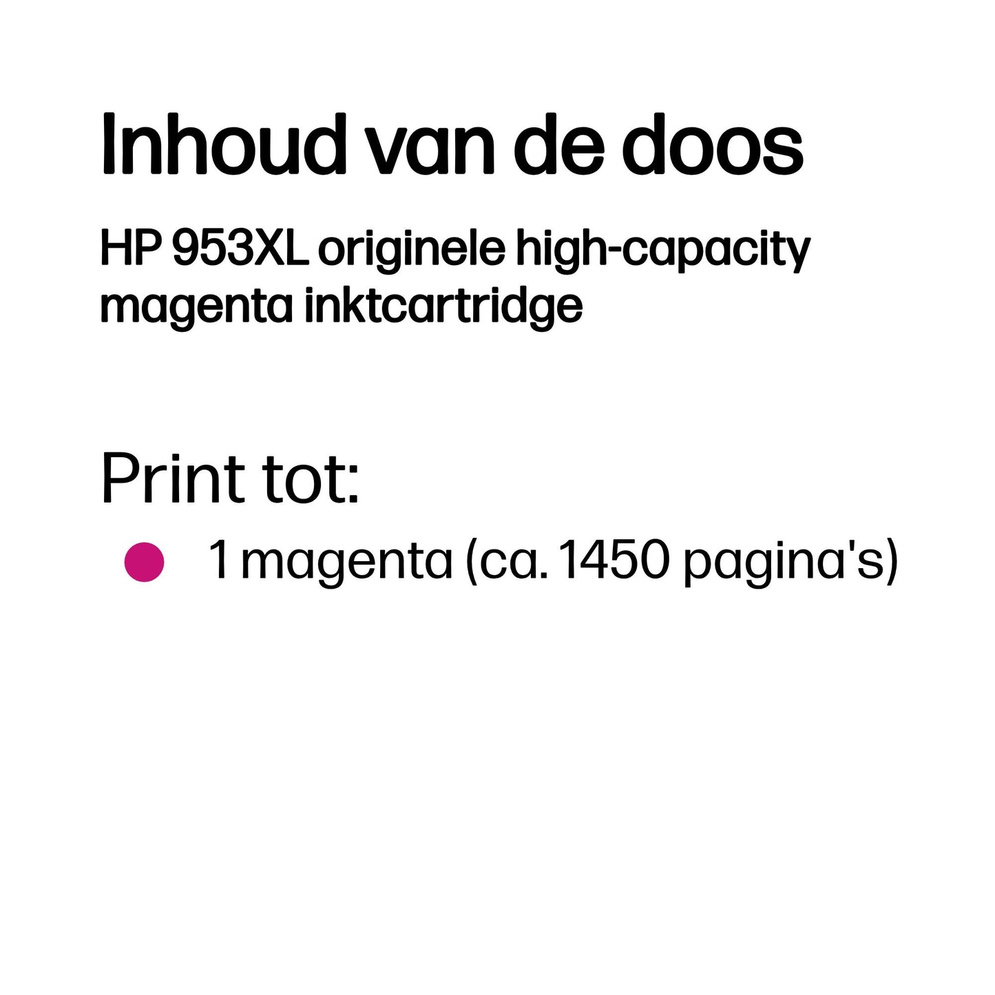 HP 953XL High Yield Magenta Original Ink Cartridge