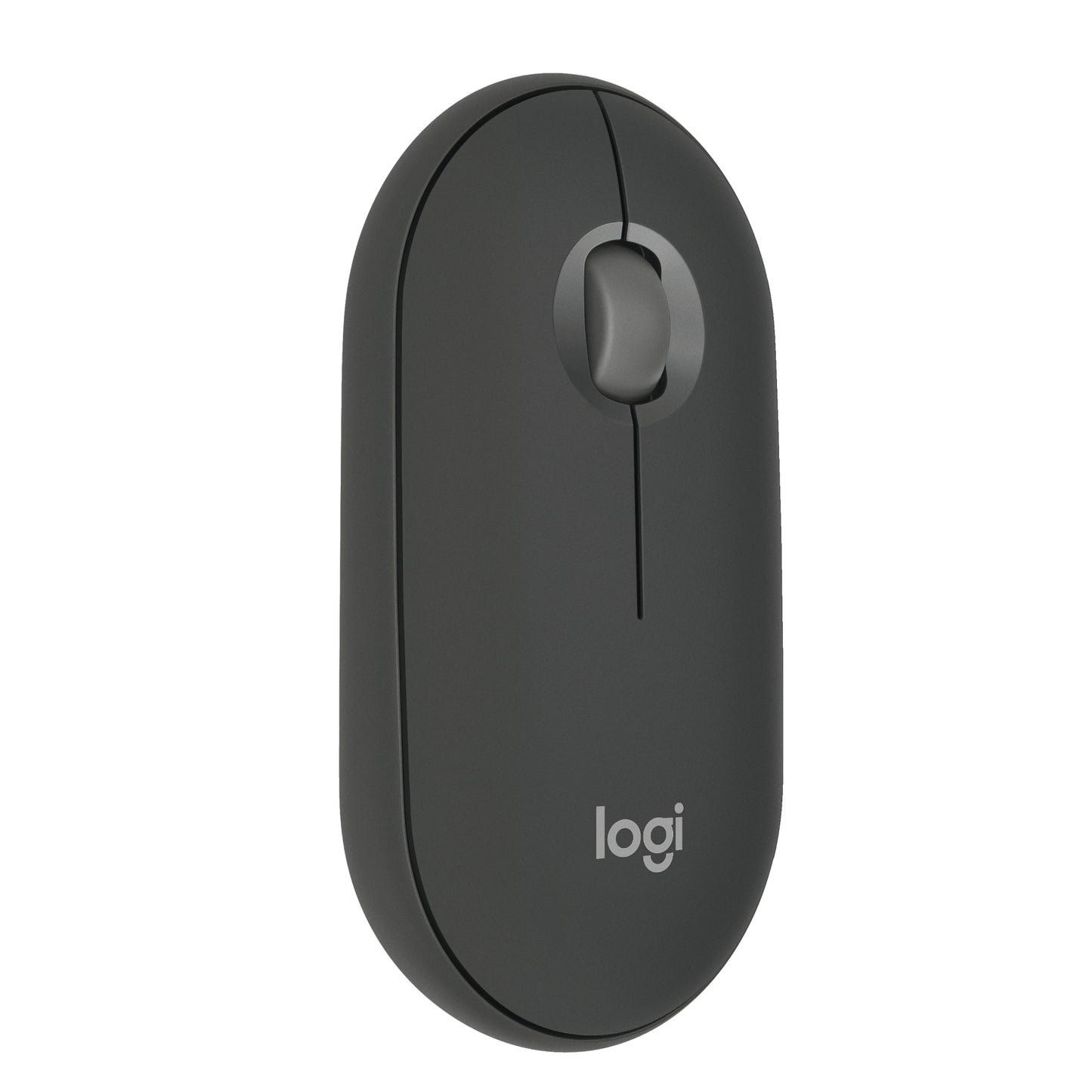 Logitech Pebble Mouse 2 M350s dunne draadloze Bluetooth-muis, Graphite, draagbaar, licht, aanpasbare knop, stil klikken, Easy-Switch, Window