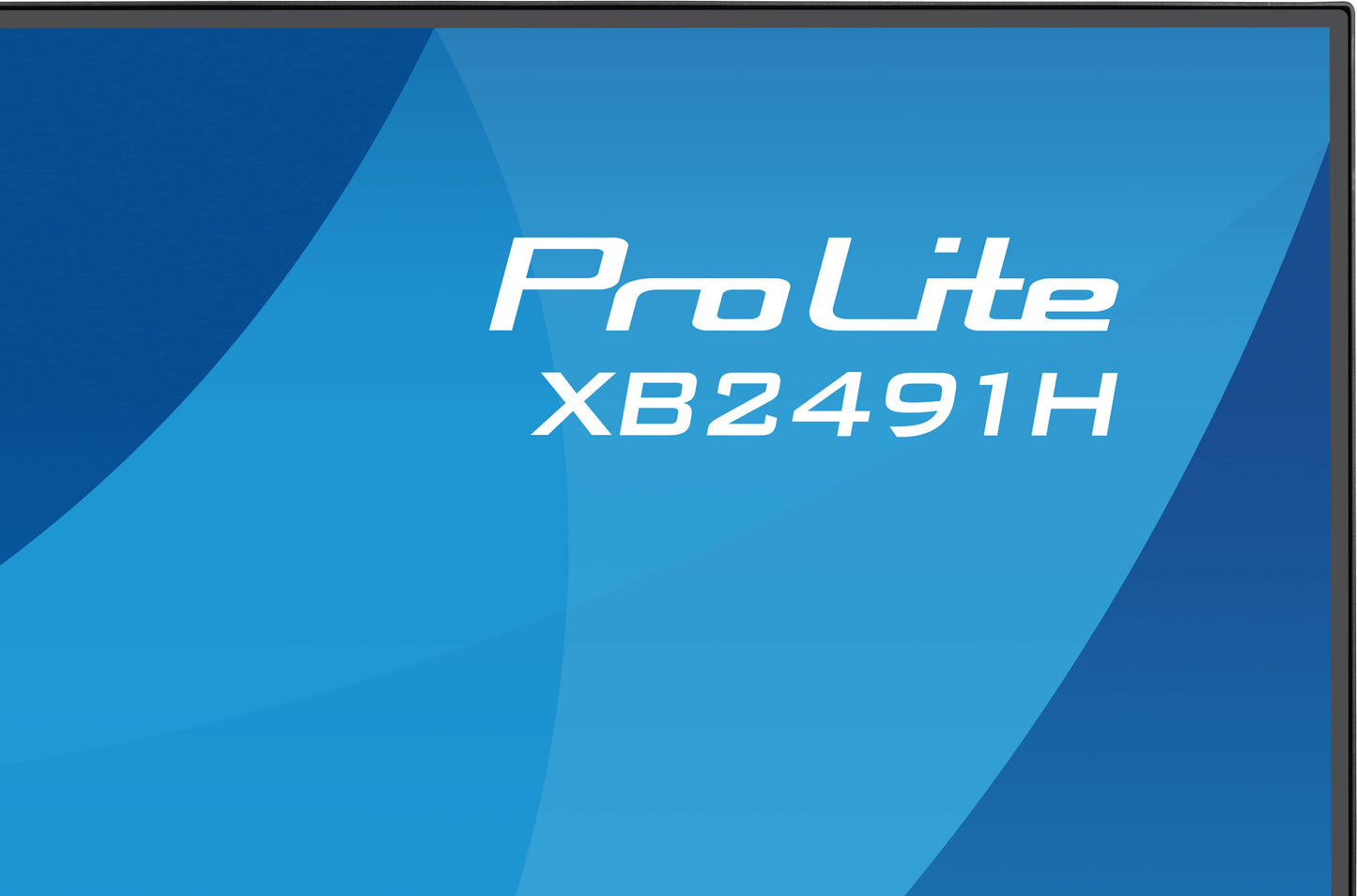Iiyama Prolite XB2491H-B1 24WIDE LCD, 1920 x 1080, 120 Hz IPS panel, LED Bl., Adaptive Sync, Pivot, Height Adjust.(15cm), 350 cd/m², 1500:1