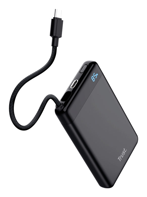 Trust FIERA 10.000 POWERBANK FIXED CABLE