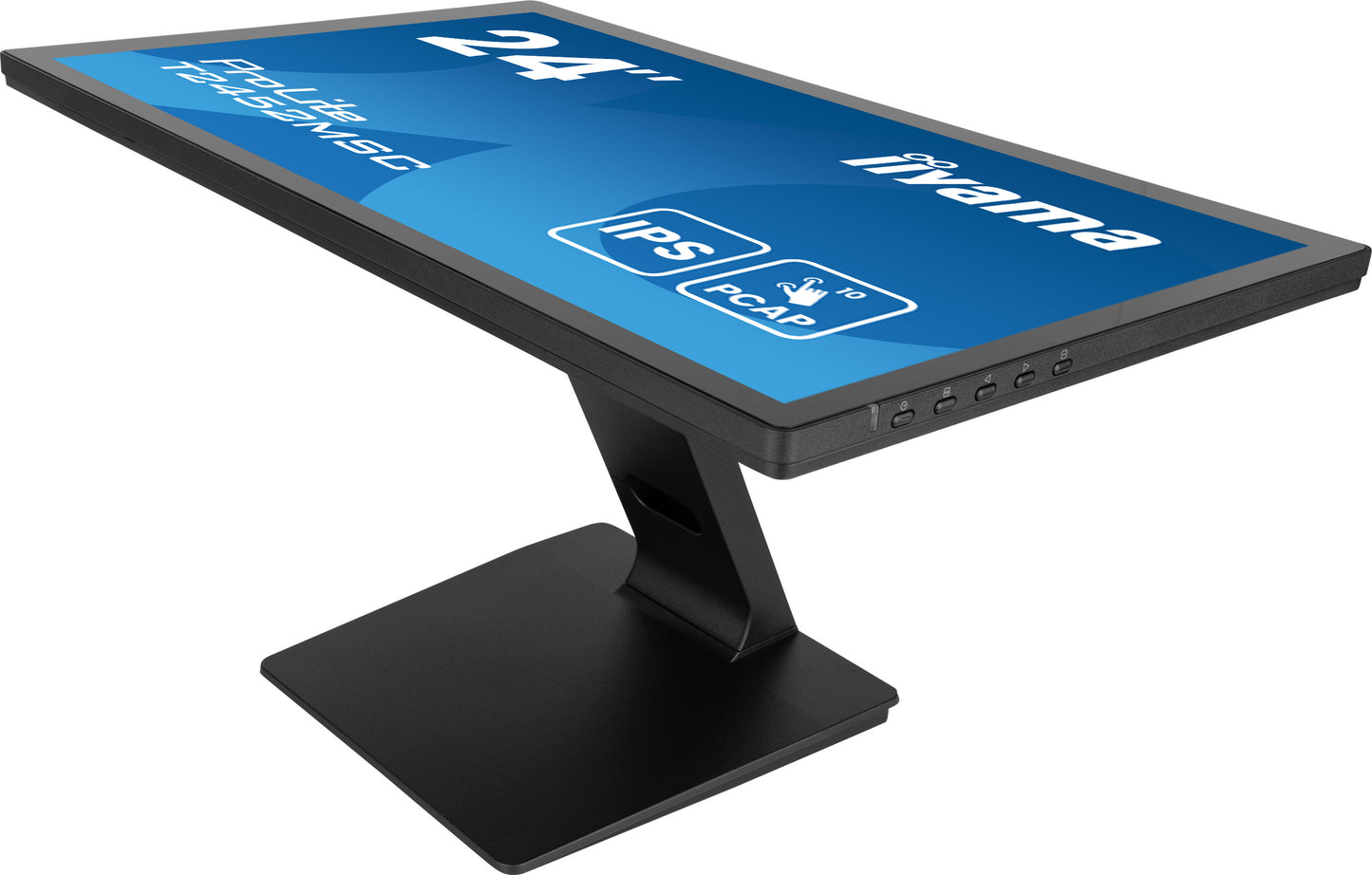IIYAMA 24WIDE LCD Bonded Projective Capacitive 10-Points Touch Screen, 1920 x 1080, IPS panel, LED Bl., Flat Bezel Free Glass Front, Speake