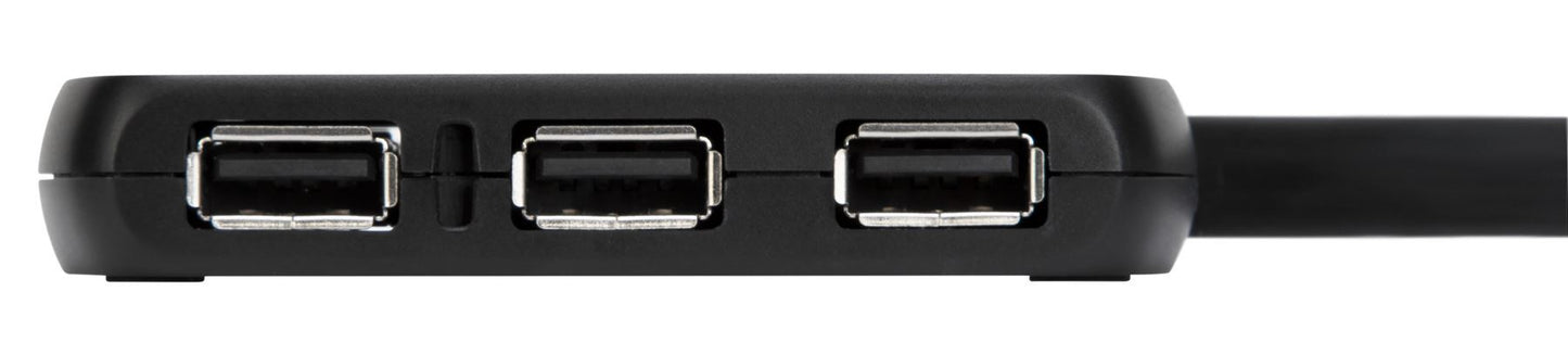4 Port USB 2.0 Hub Black