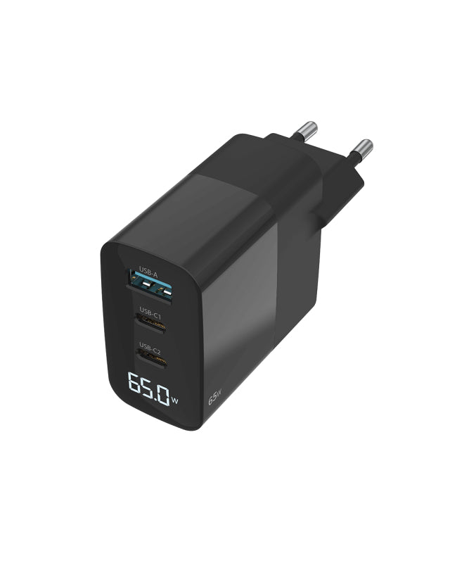 65W Power Delivery Wall Charger with LED display