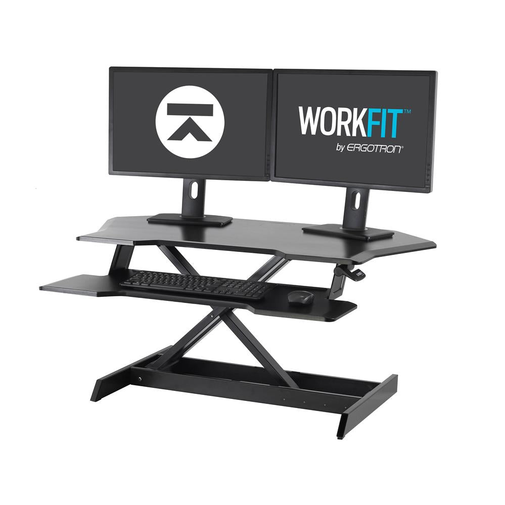 WORKFIT CORNER SIT-STAND DESK BLACK 33-468-921
