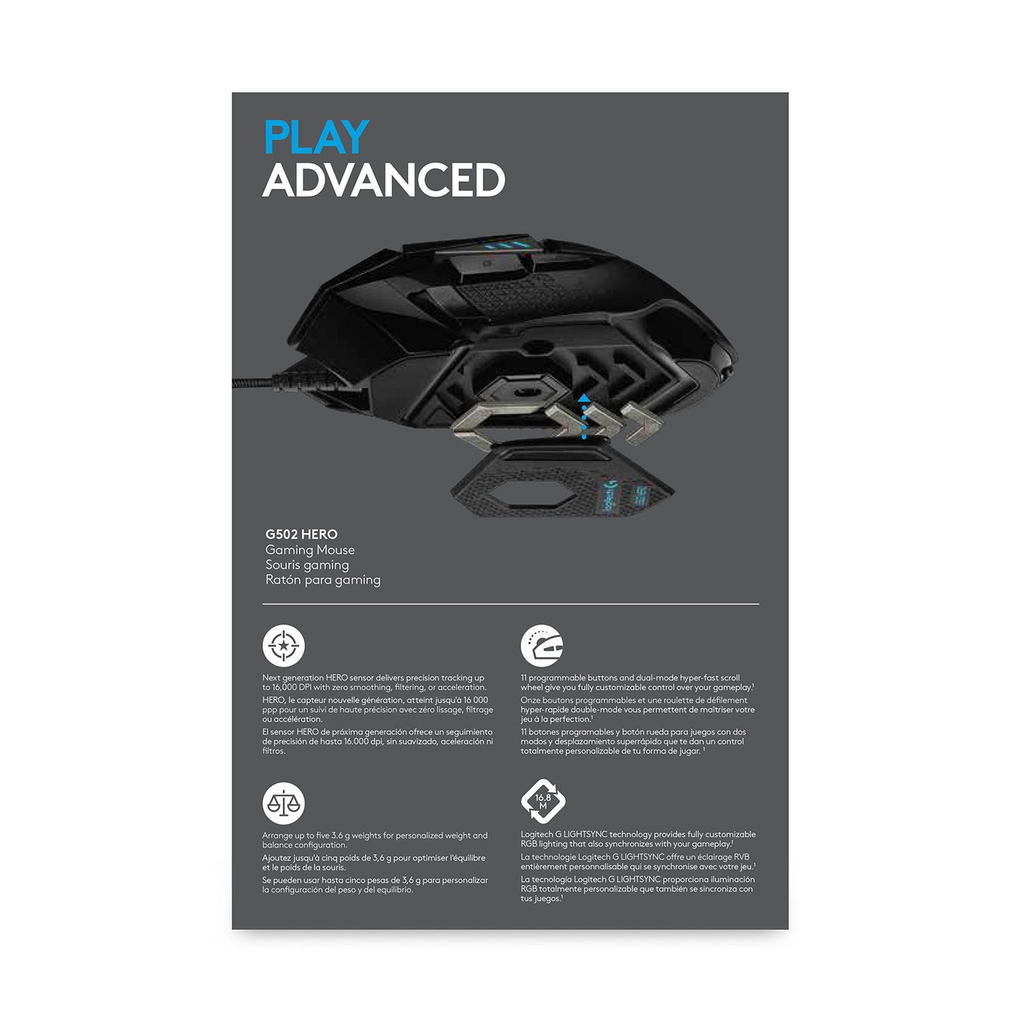 Logitech G502 Hero High Performance Gaming Mouse