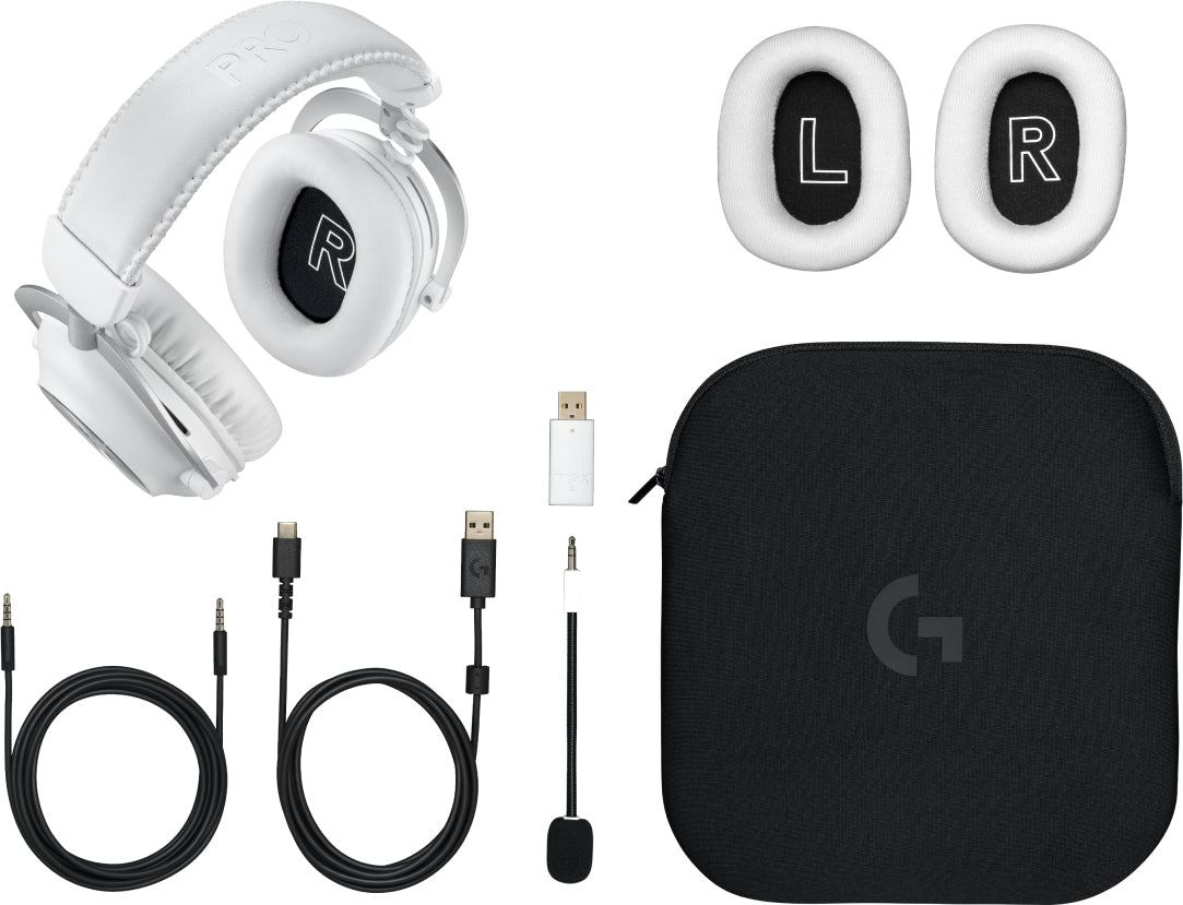 Logitech PRO X 2 LIGHTSPEED WRLS Gaming Headset - White