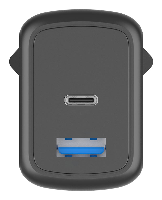 BeHello Charger USB-C GAN 25W USB-A Blck