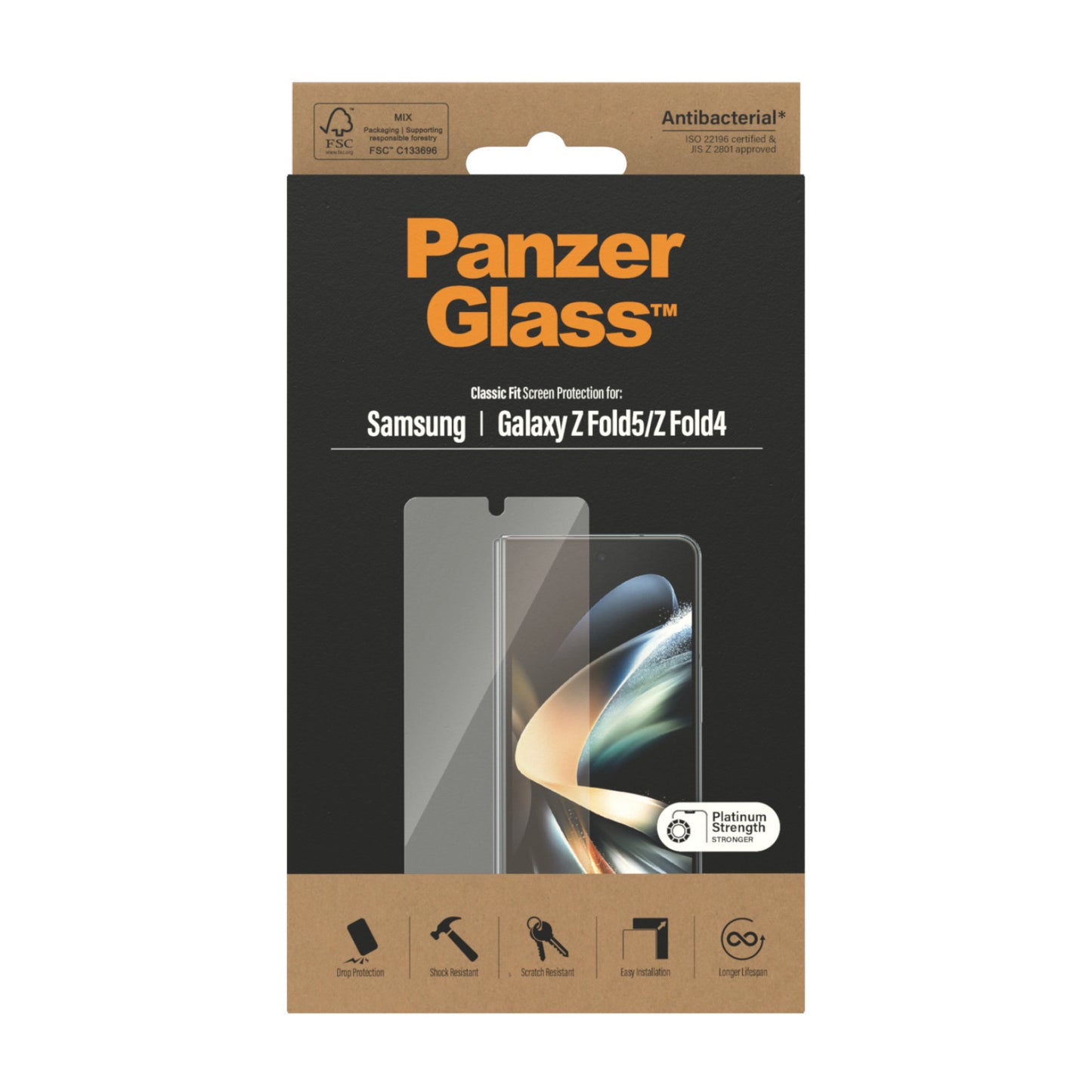 Panzerglass Samsung Galaxy Z Fold5/Fold5 -Glass - UWF - Anti-Bacterial