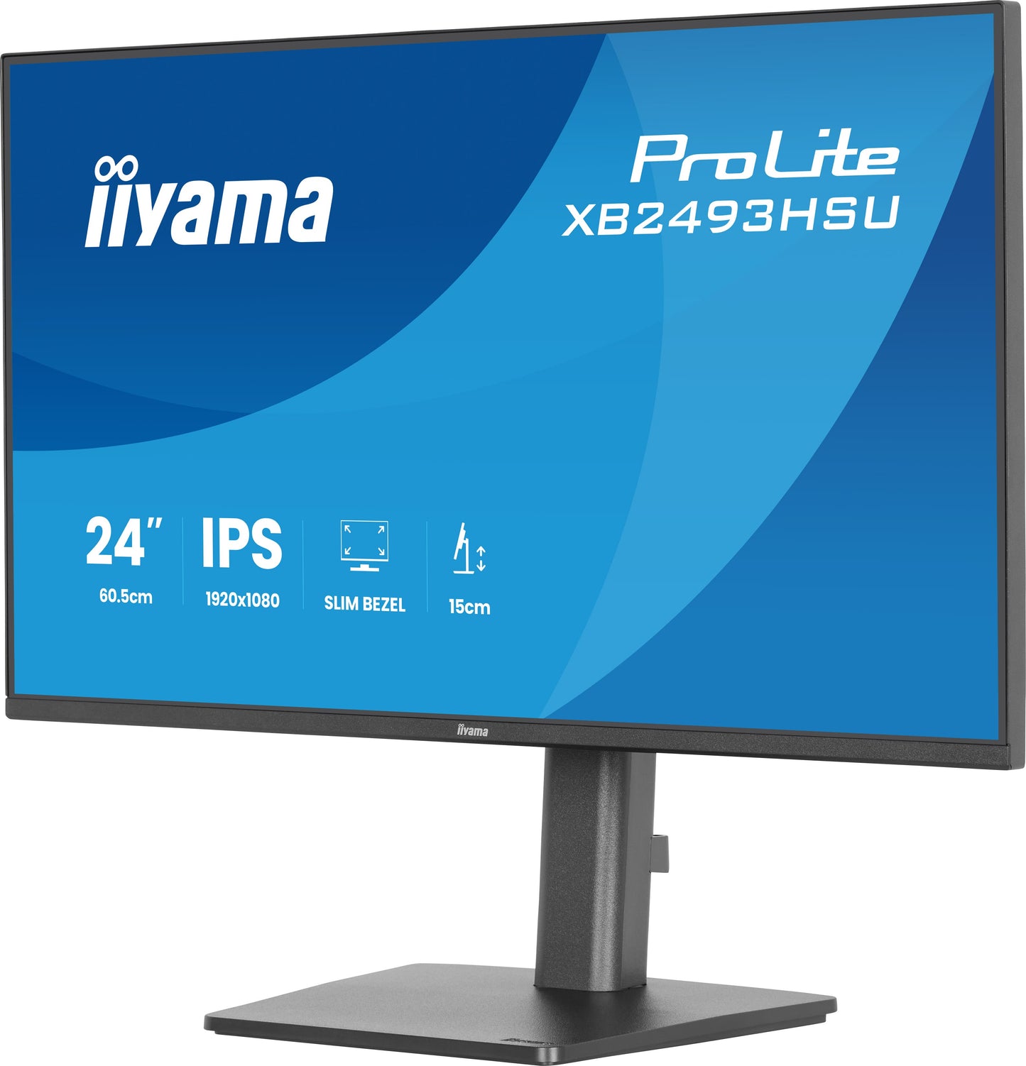 IIYAMA XB2493HSU-B1 24inch IPS FHD 120Hz 350cd/m2 1ms 1500:1 Speakers HDMI DP Speakers USB 2x2.0 15cm Height Adj.