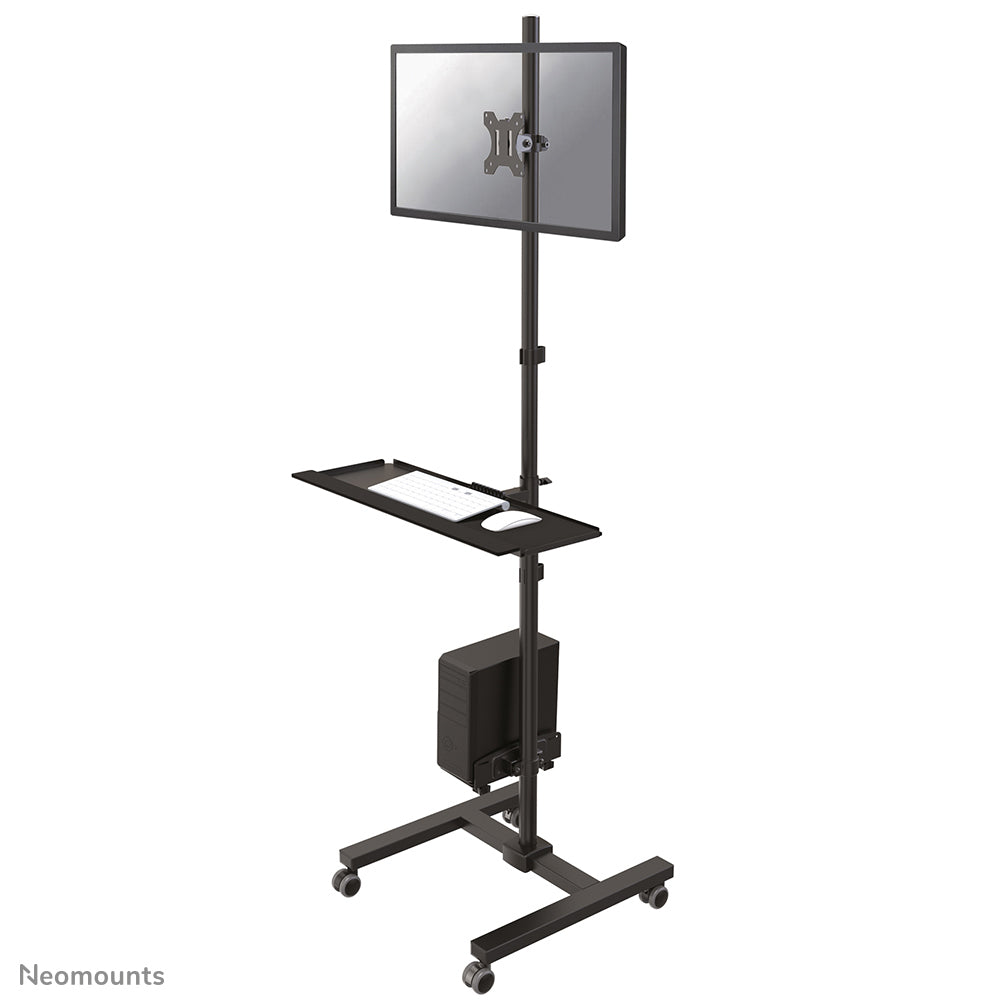 Mobile Workplace Floor Stand (monitor, keyboard/mouse & PC)
